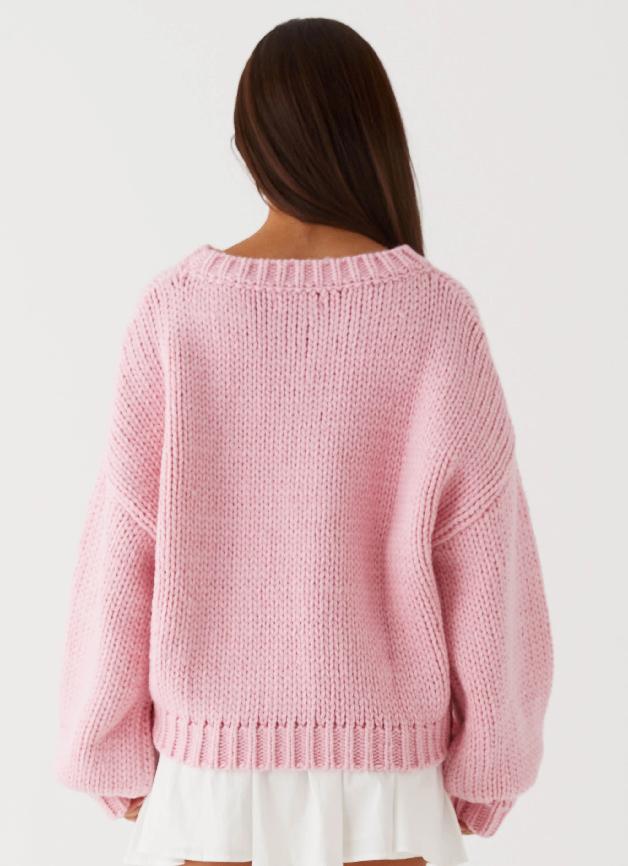 FlexFoldPackaging Costella Knit Sweater - Pink