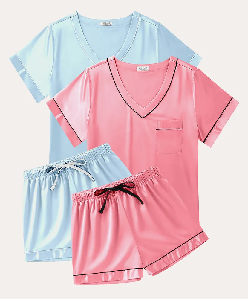 Soft 2-Pack Silk Pajama Set (US Only)