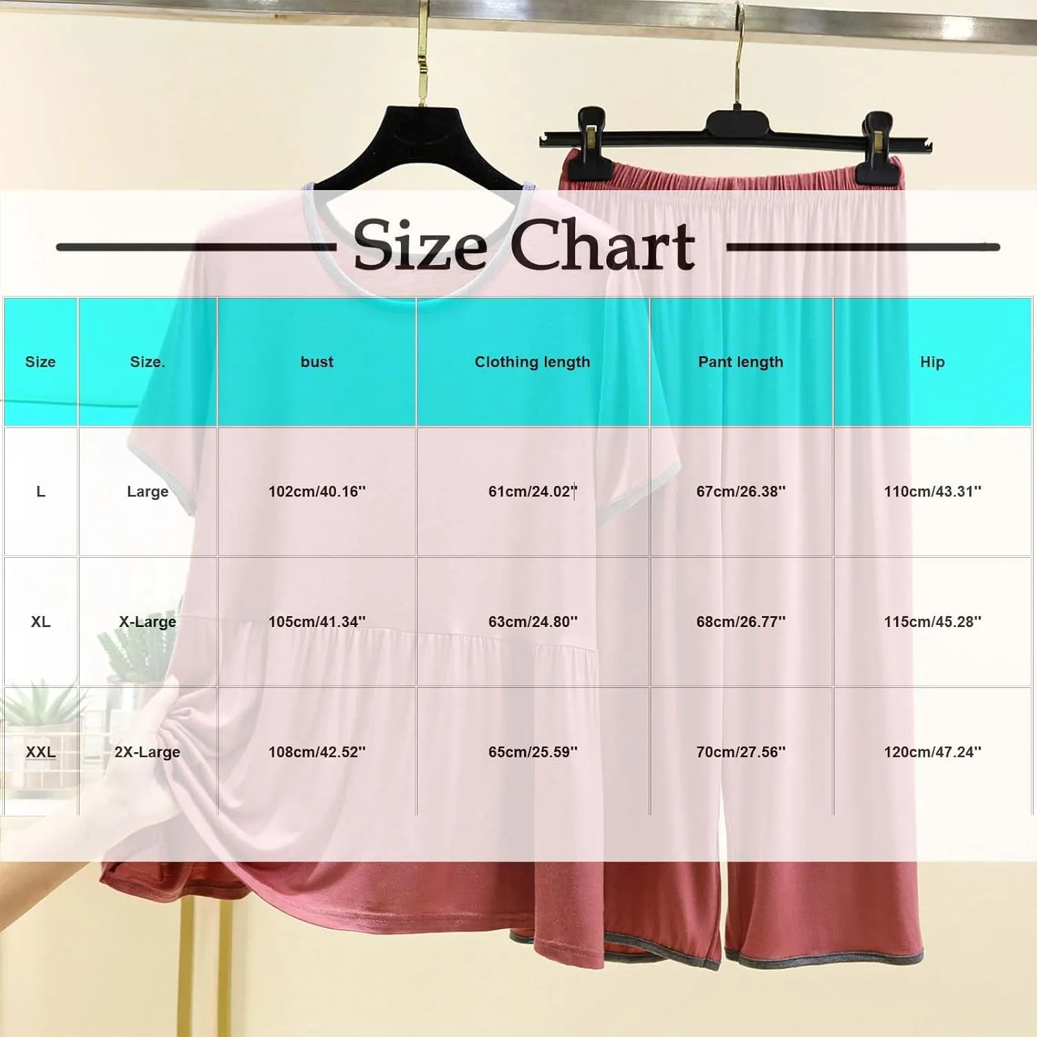 Soft Modal Summer Pajama Sets for Women 2 Piece Outfits Loose Pleated Short Sleeve Tshirt and Capri Pants Loungewear Set