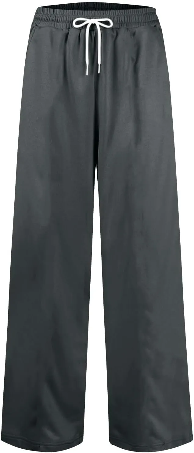 Soft Pajama Pants for Women, Wide Leg Comfy Casual Lounge Baggy Sweatpants Drawstring Workout Pants Pockets