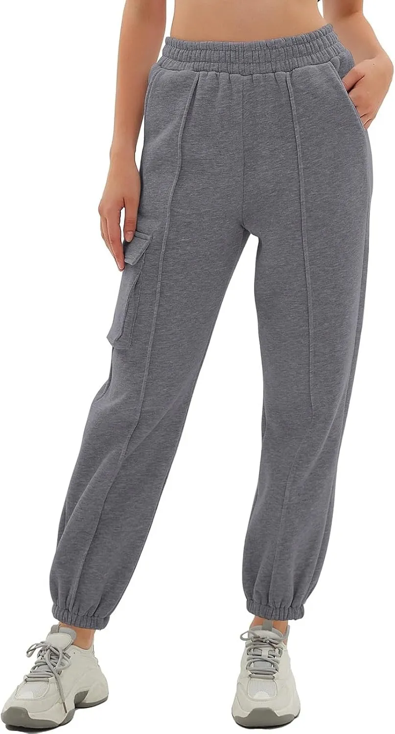 Soft Pajama Pants for Women, Wide Leg Comfy Casual Lounge Baggy Sweatpants Drawstring Workout Pants Pockets