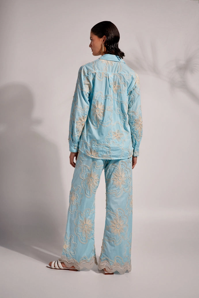 BEA PANTS BABY BLUE Movement Support Durable Fit