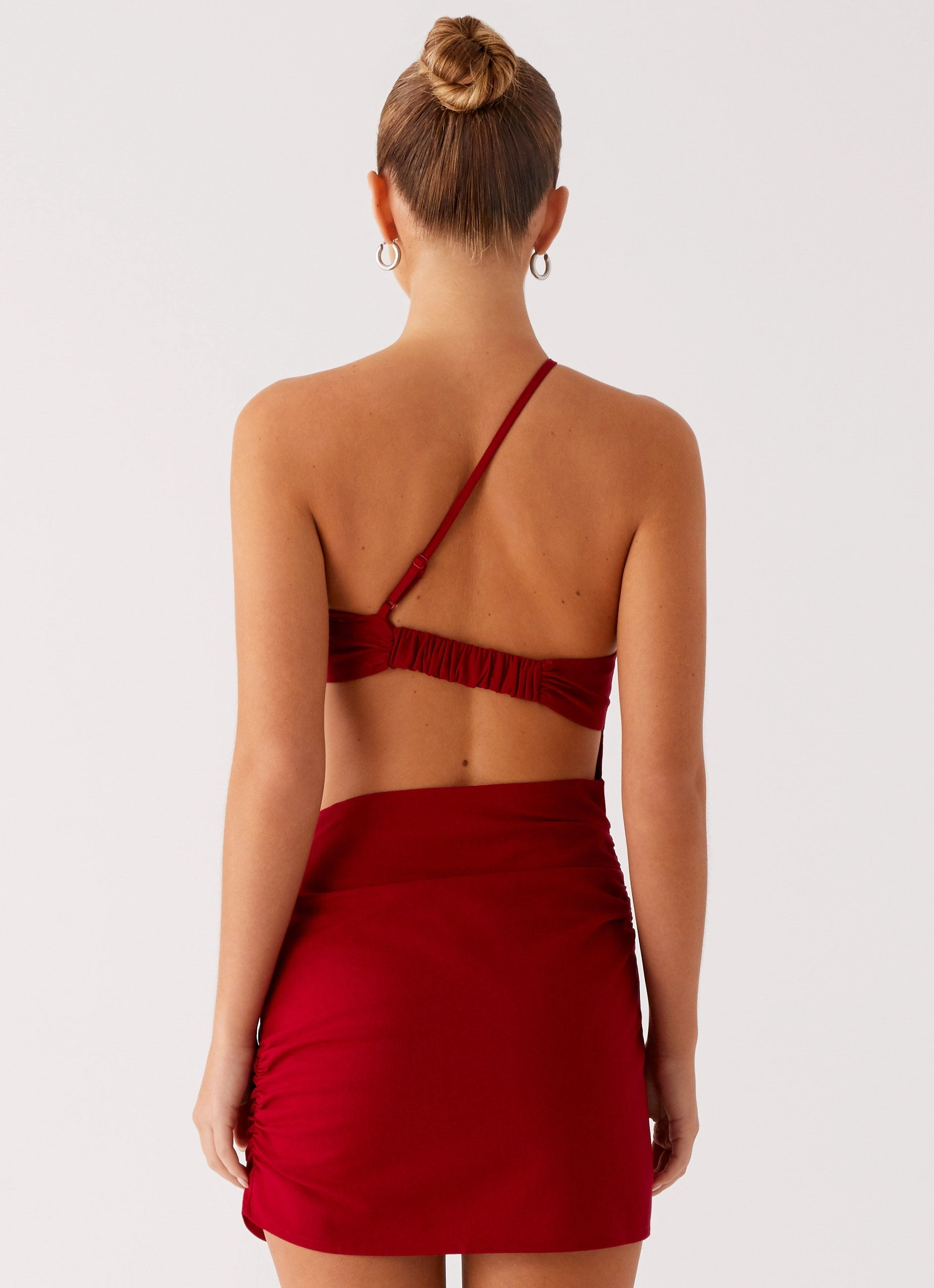 Reinforced Hems Trend Ready Gossip Mini Dress - Red