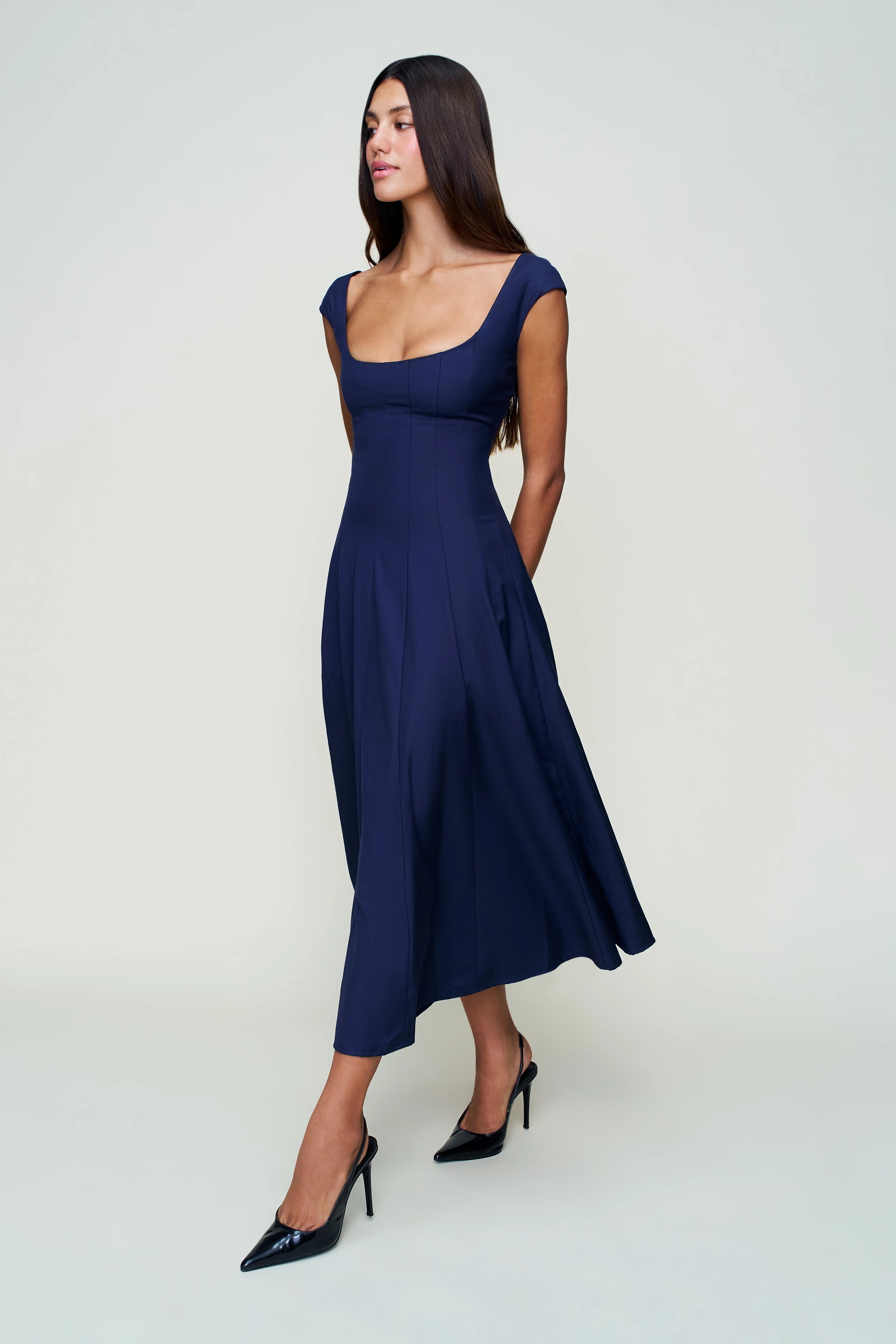 Leila Dress Wide Hemline