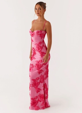 wrap waist That Girl Maxi Dress - Pink