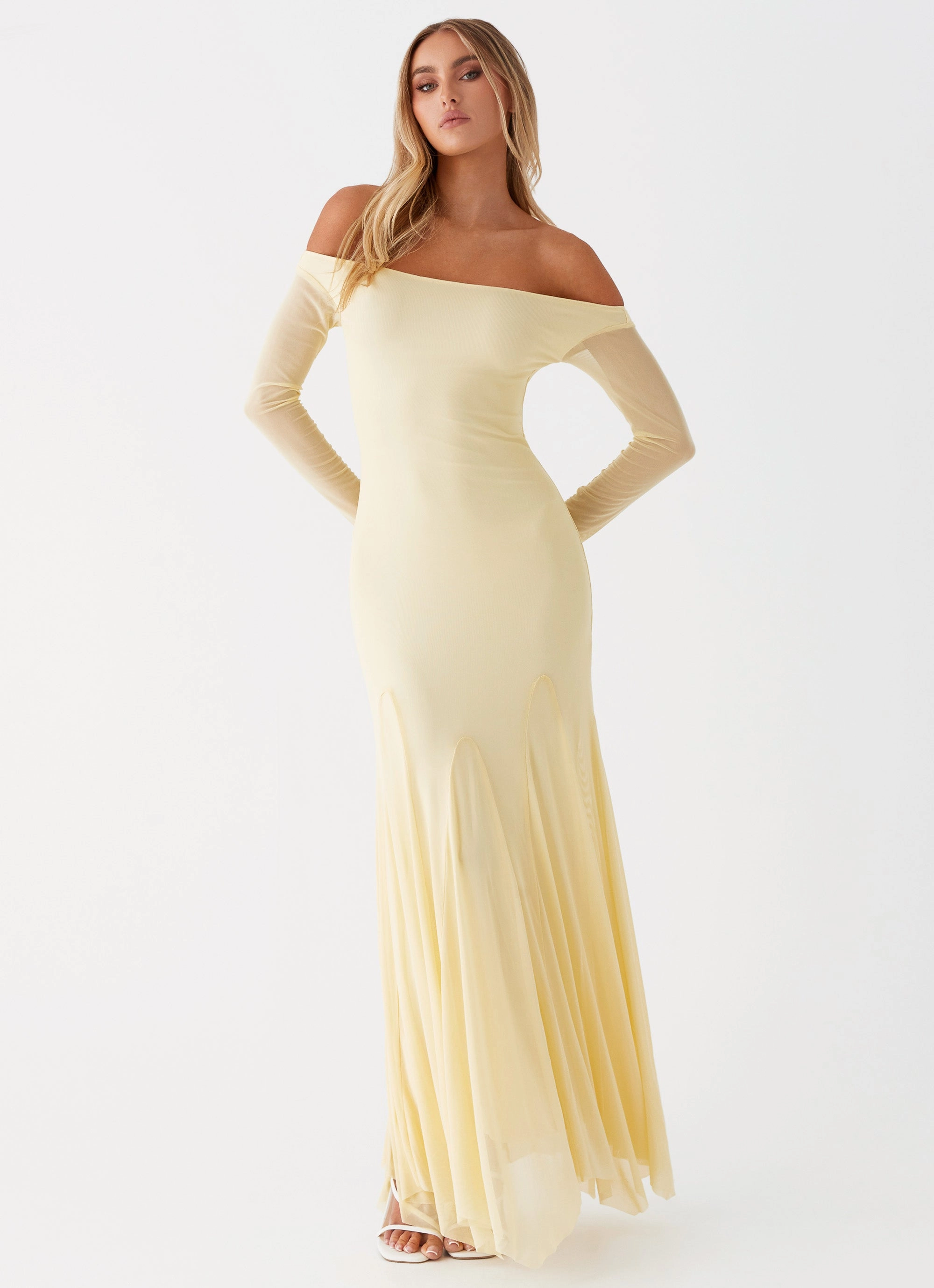 Quick Drying Cozy Style Maribel Maxi Dress - Yellow