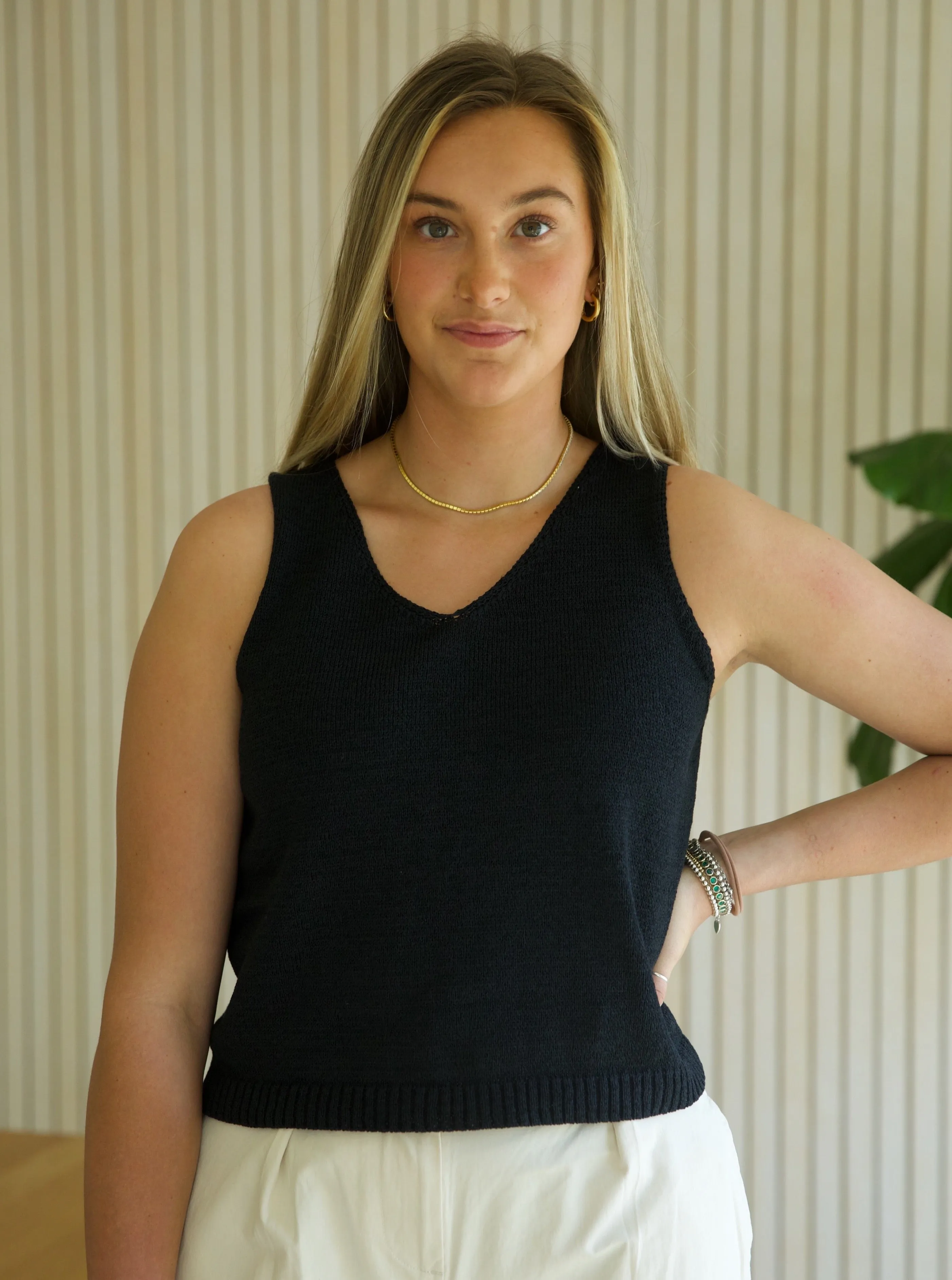 Garment Washed Softness Faye Top - Black