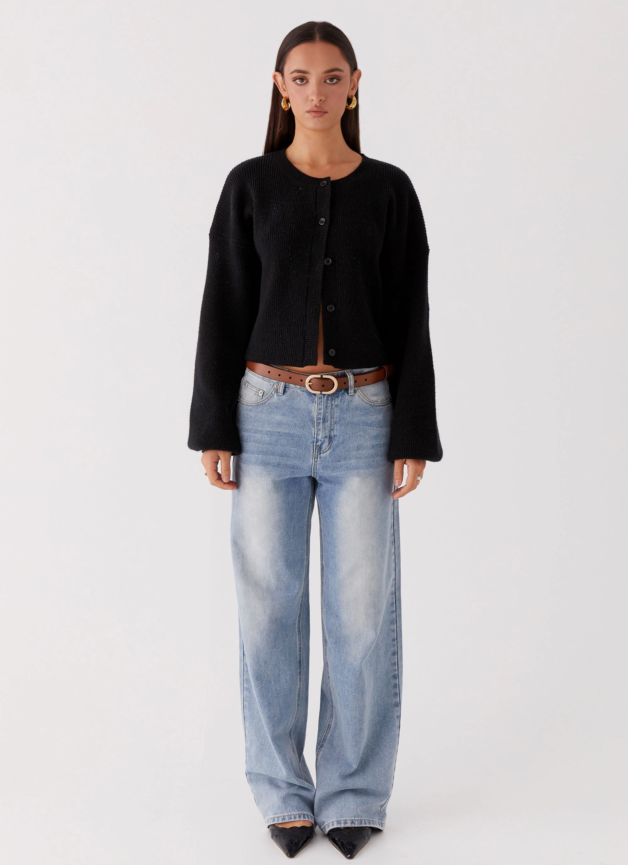 Street Explorer Fit Urban Explorer Look Daphne Knit Cardigan - Black