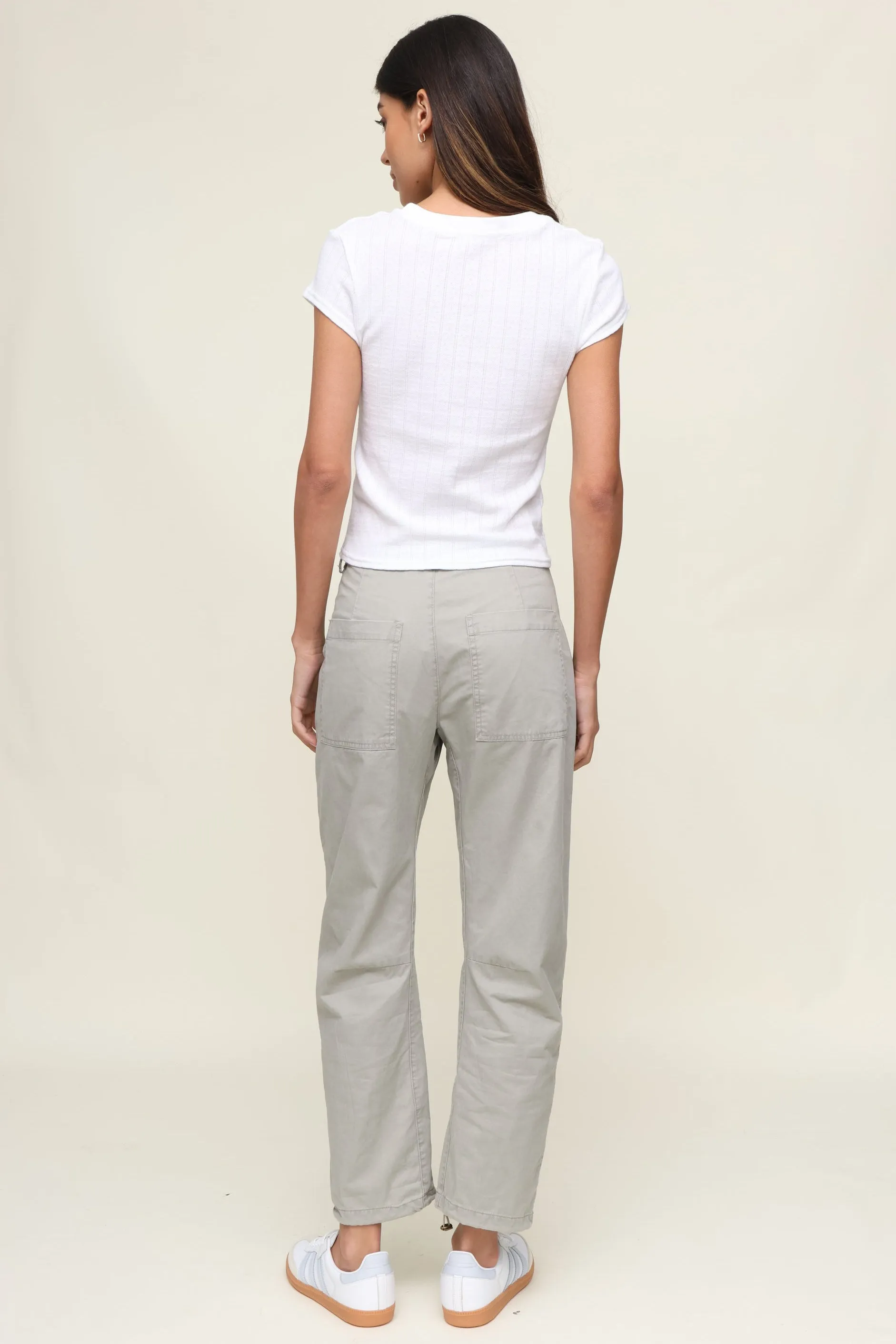 BreathableMeshPanels Ethically Sourced Yarn Jude Stripe Pointelle Baby Tee