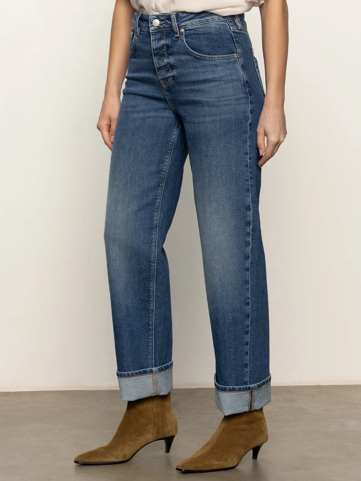 Quick Wash Soleil 90's Straight Jean Indigo Medium