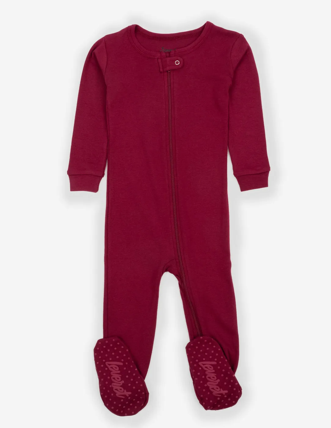 Solid Color Maroon Matching Family Pajama Set