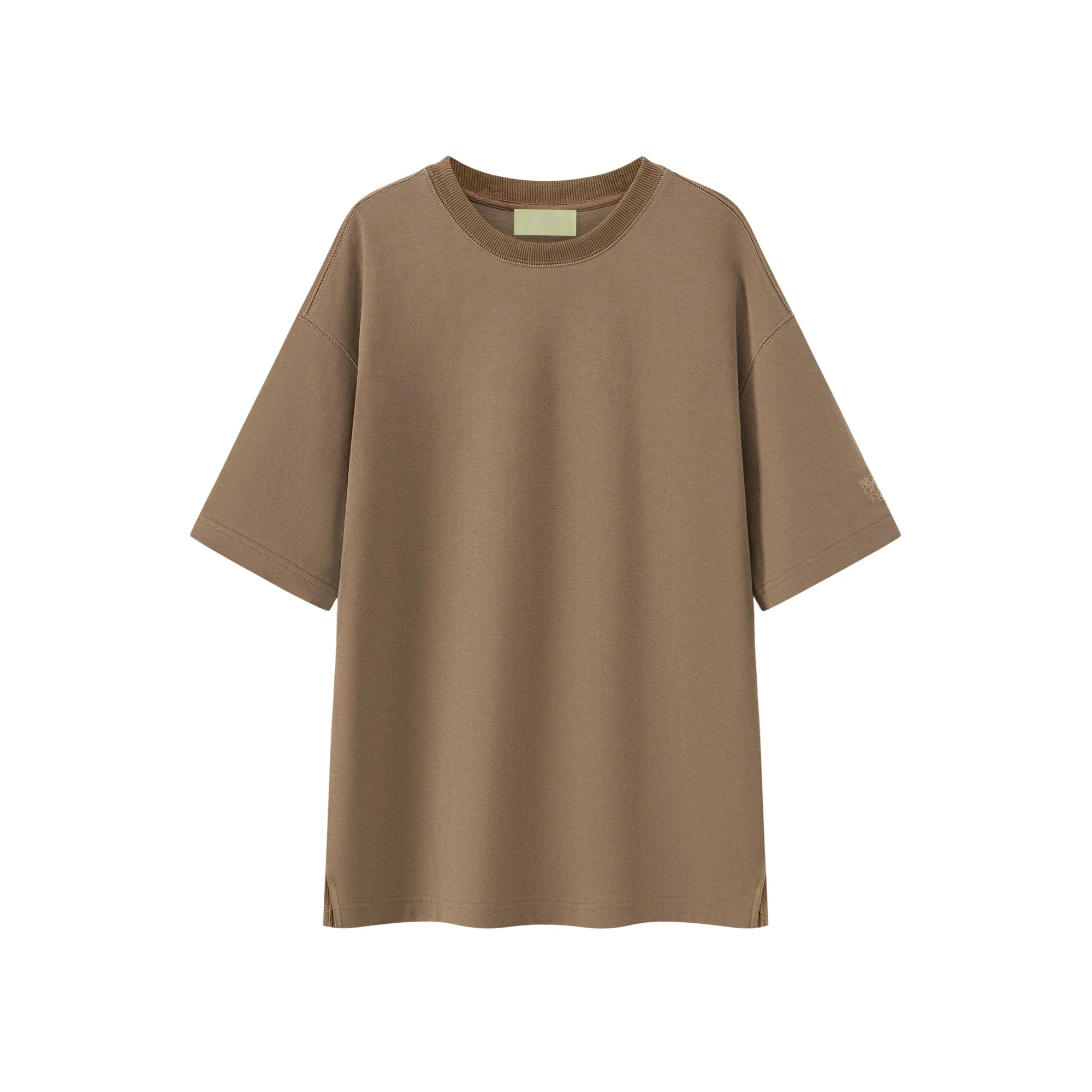 Solid Color Oversized Thick T-Shirt