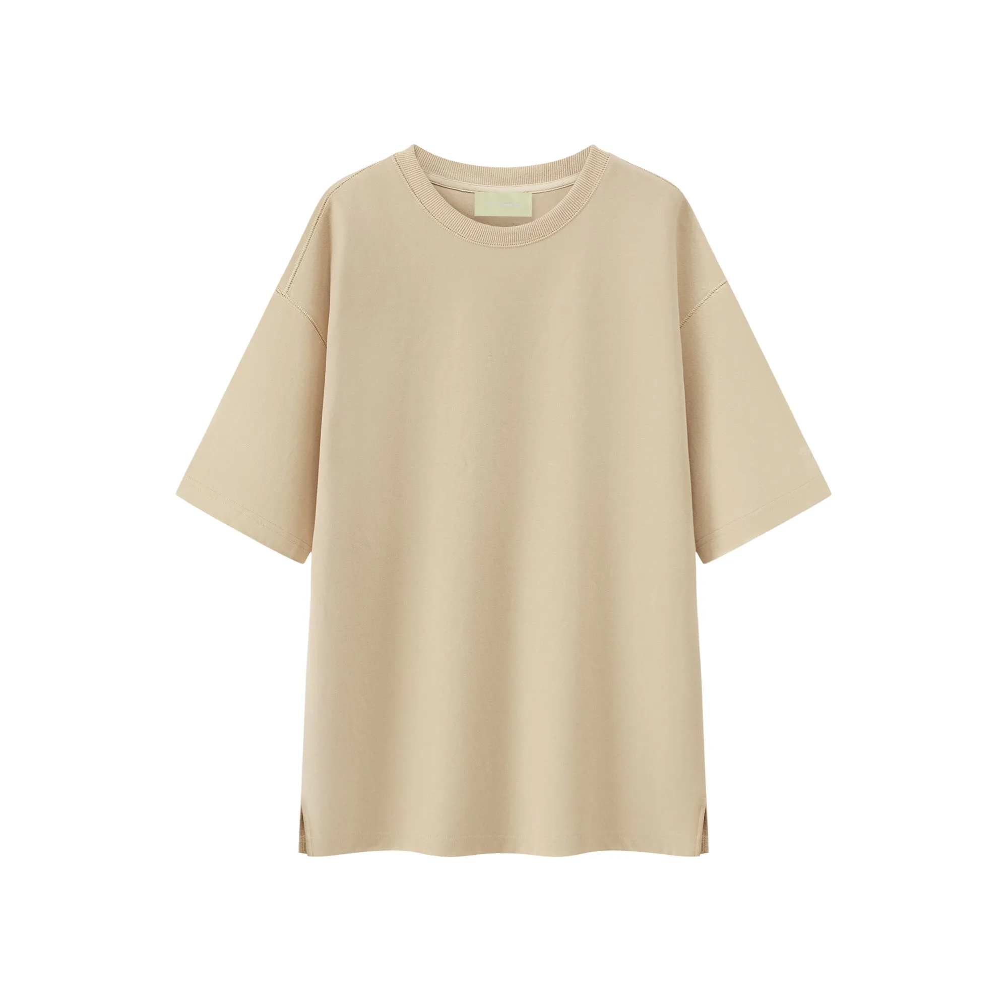 Solid Color Oversized Thick T-Shirt