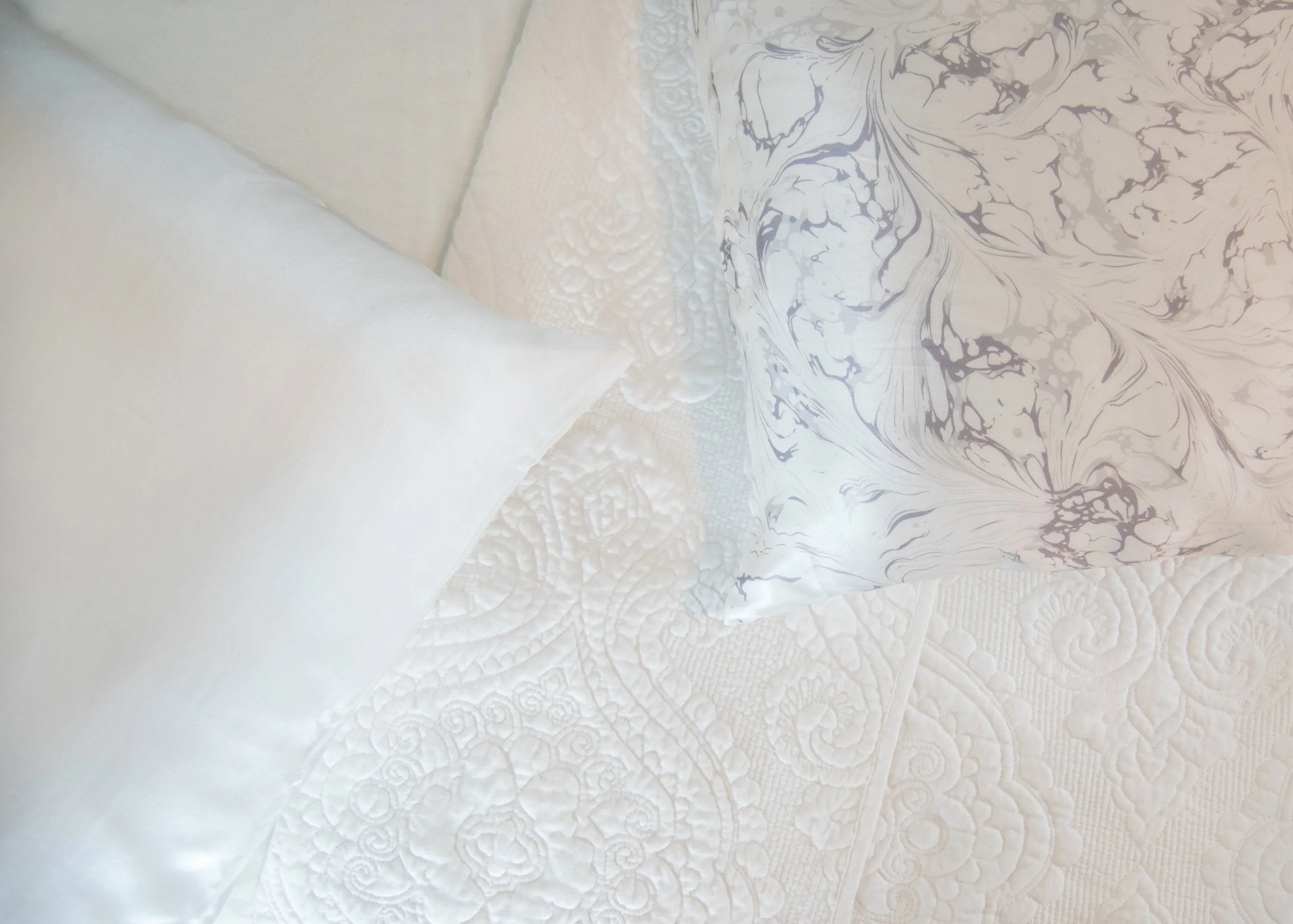 Solid Queen Silk Pillowcase Sets