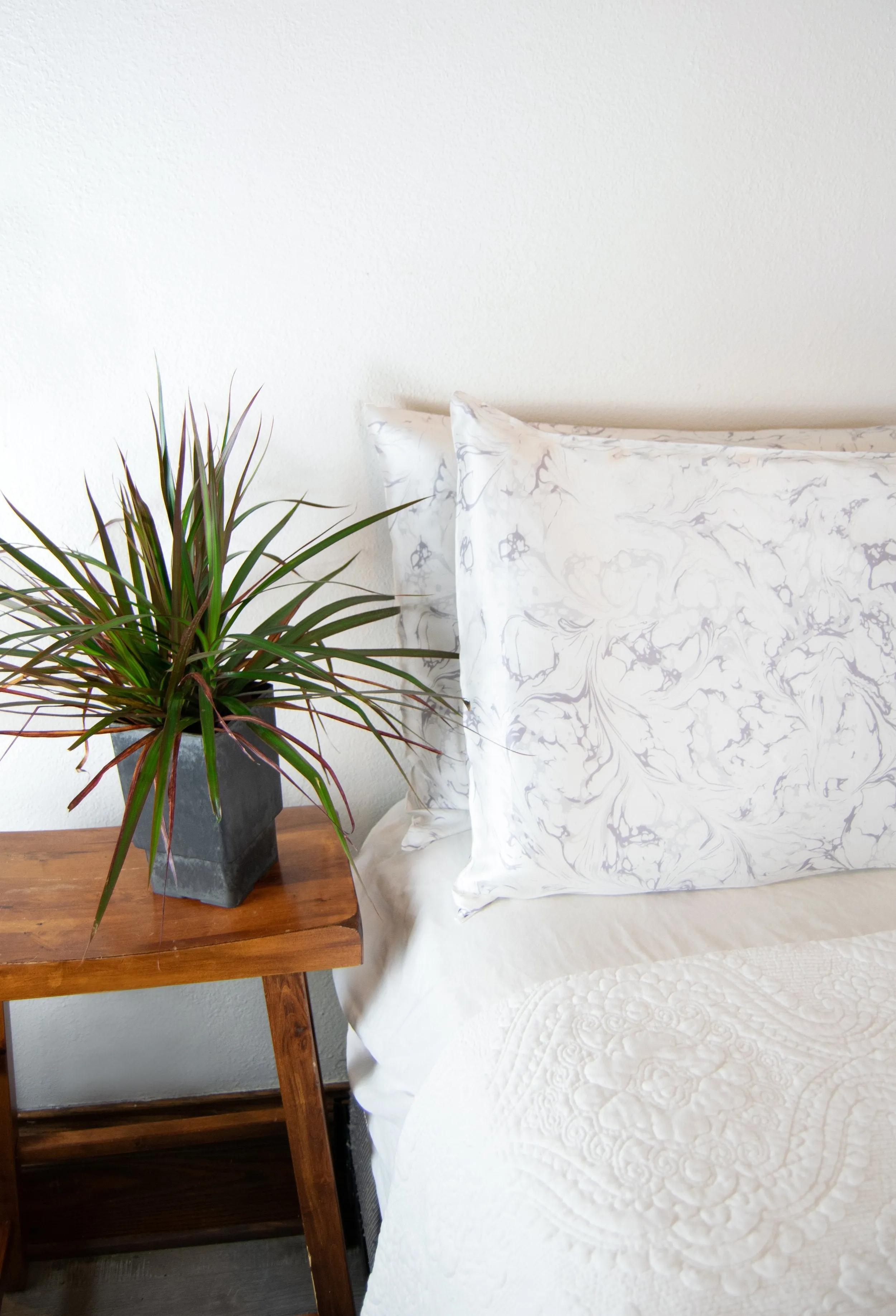 Solid Queen Silk Pillowcase Sets