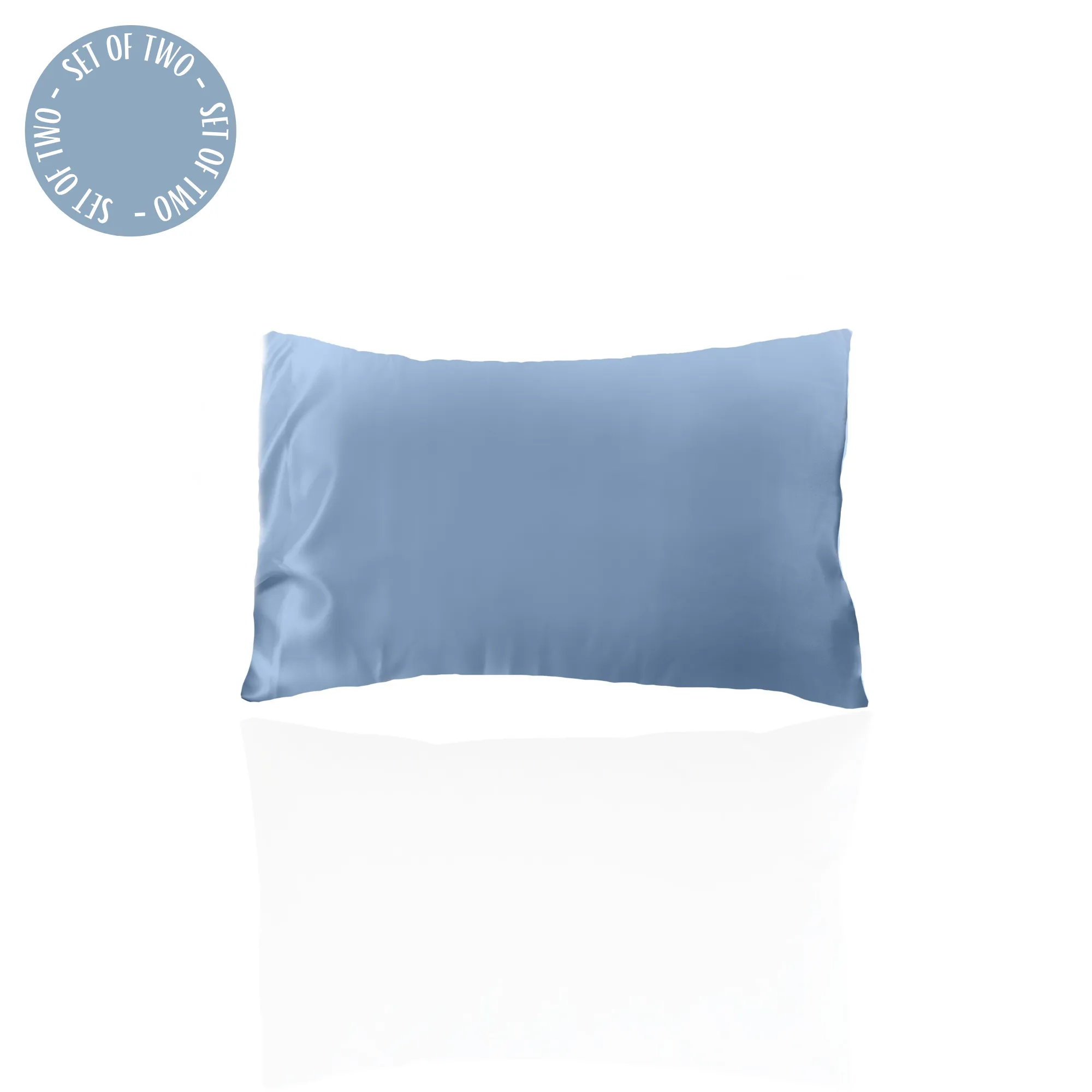 Solid Queen Silk Pillowcase Sets