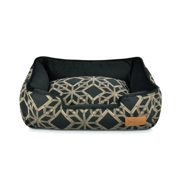 Solstice Lounge Pet Bed - Black - Extra-Large