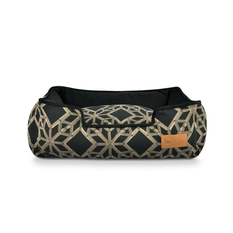 Solstice Lounge Pet Bed - Black - Extra-Large