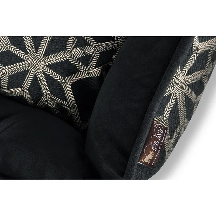 Solstice Lounge Pet Bed - Black - Extra-Large