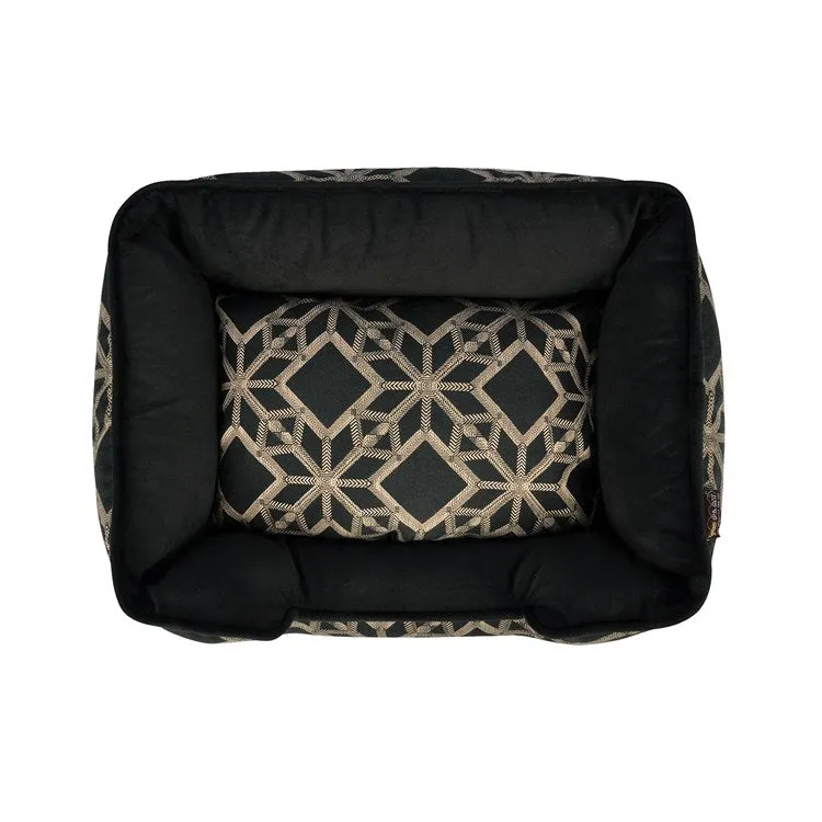 Solstice Lounge Pet Bed - Black - Extra-Large