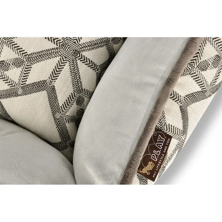 Solstice Lounge Pet Bed - Silver - Extra-Large
