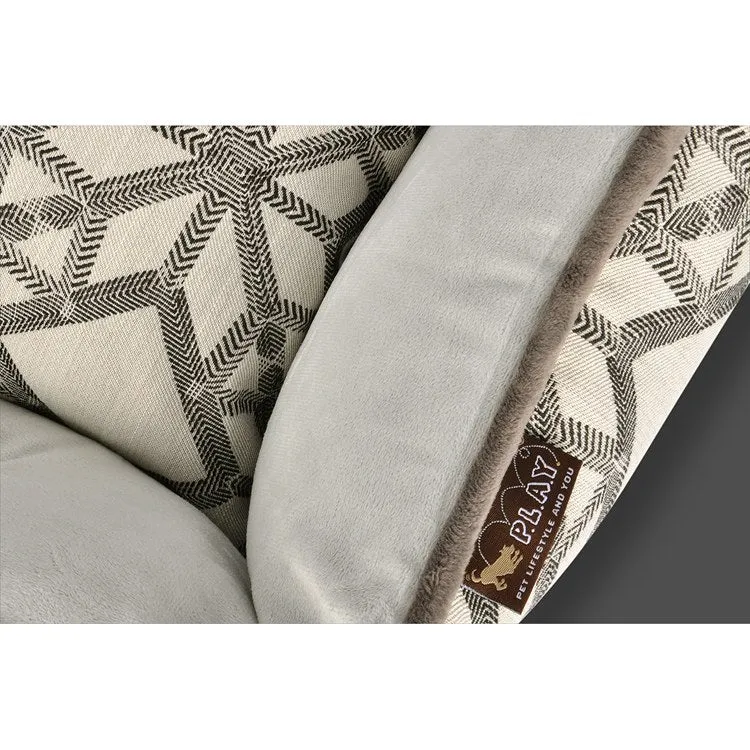Solstice Lounge Pet Bed - Silver - Extra-Large