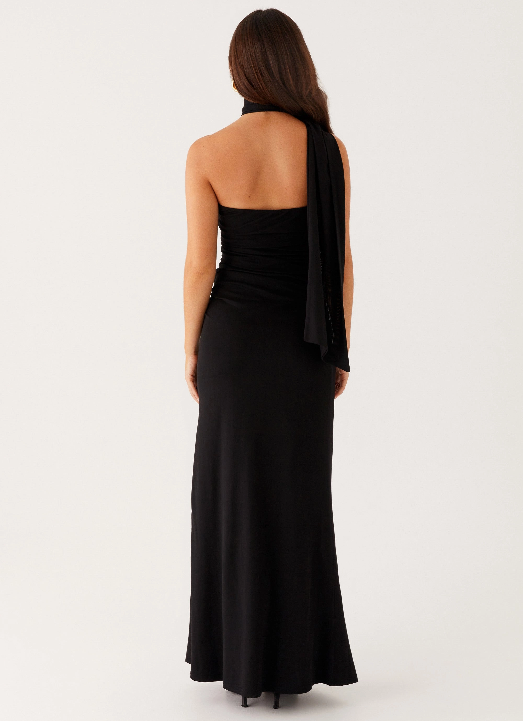 Fit Choice Pearl-Detail Songbird Maxi Dress - Black