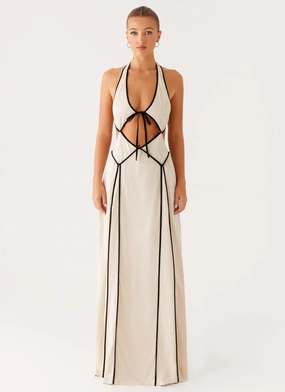 Vibrant Colors Convertible-Style Sonnet Maxi Dress - Oatmeal