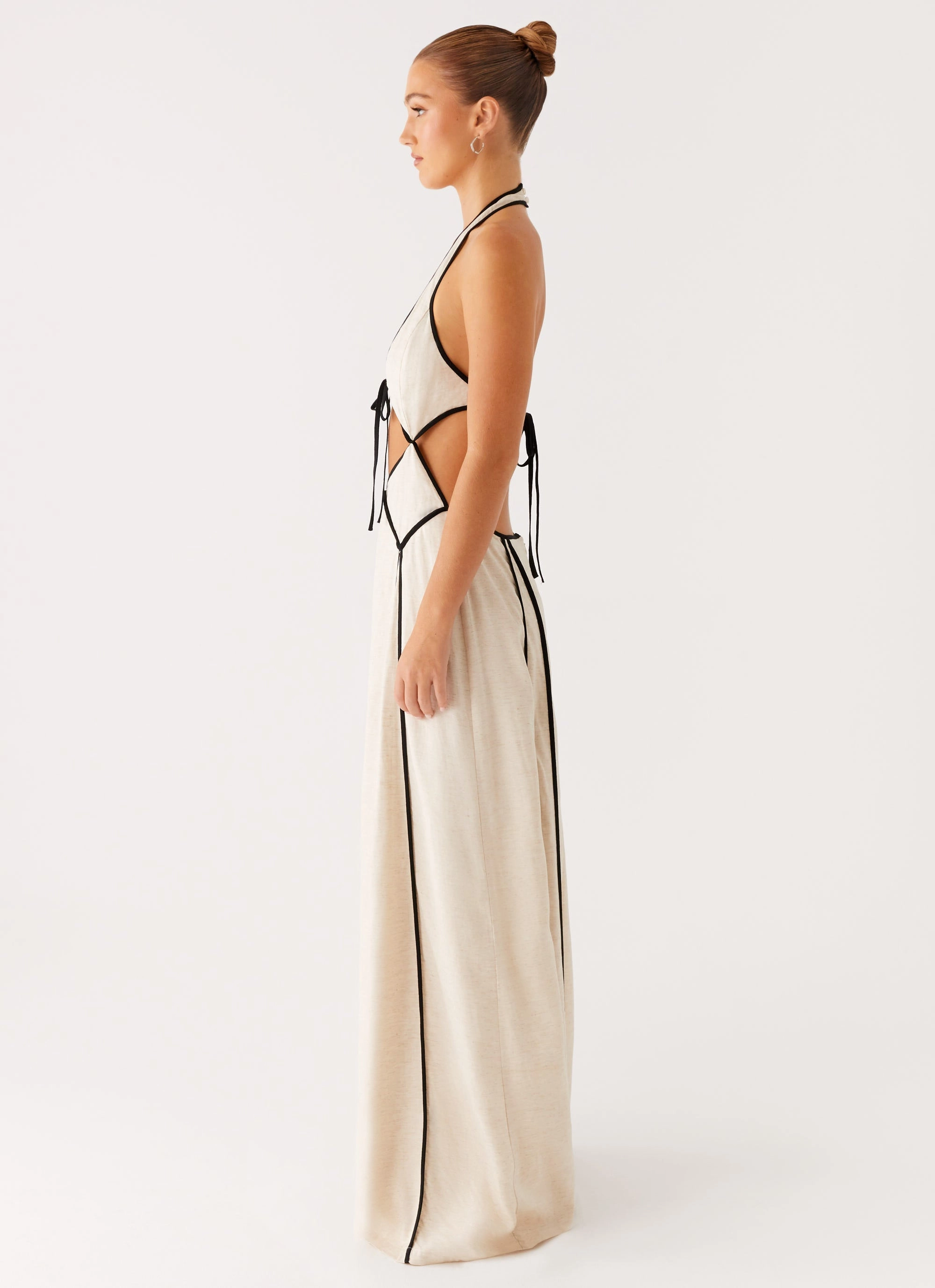 Sonnet Maxi Dress - Oatmeal Classic Fit