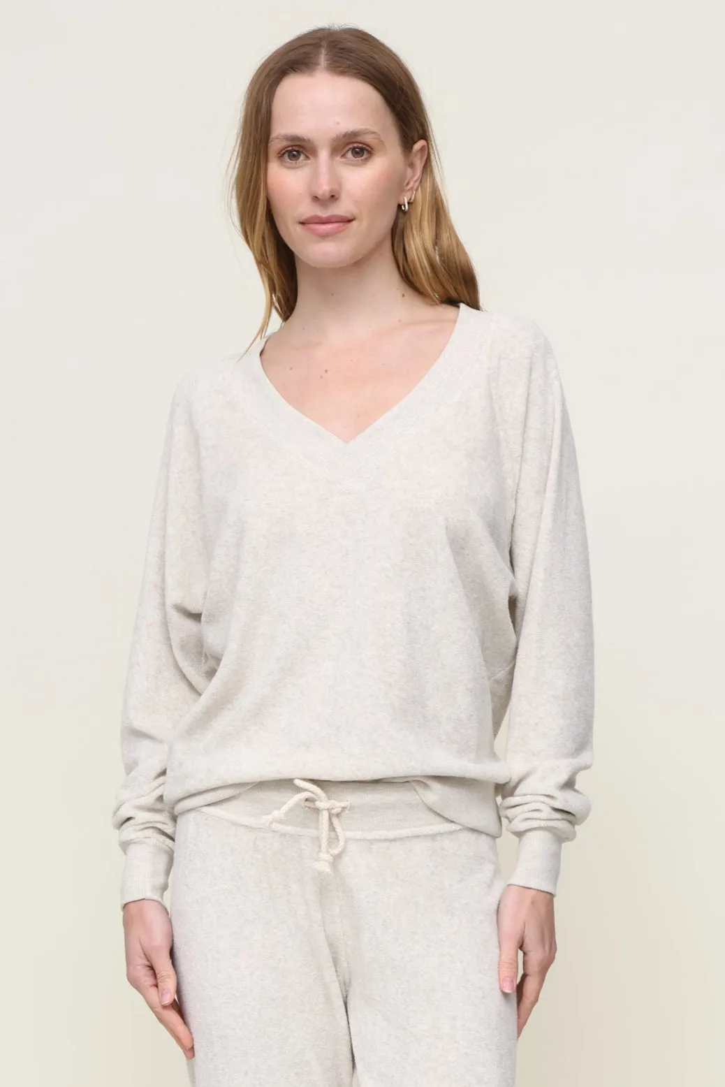 Sonny Loop Terry Sweatshirt Breathable Linen Blend Quick Dry Material