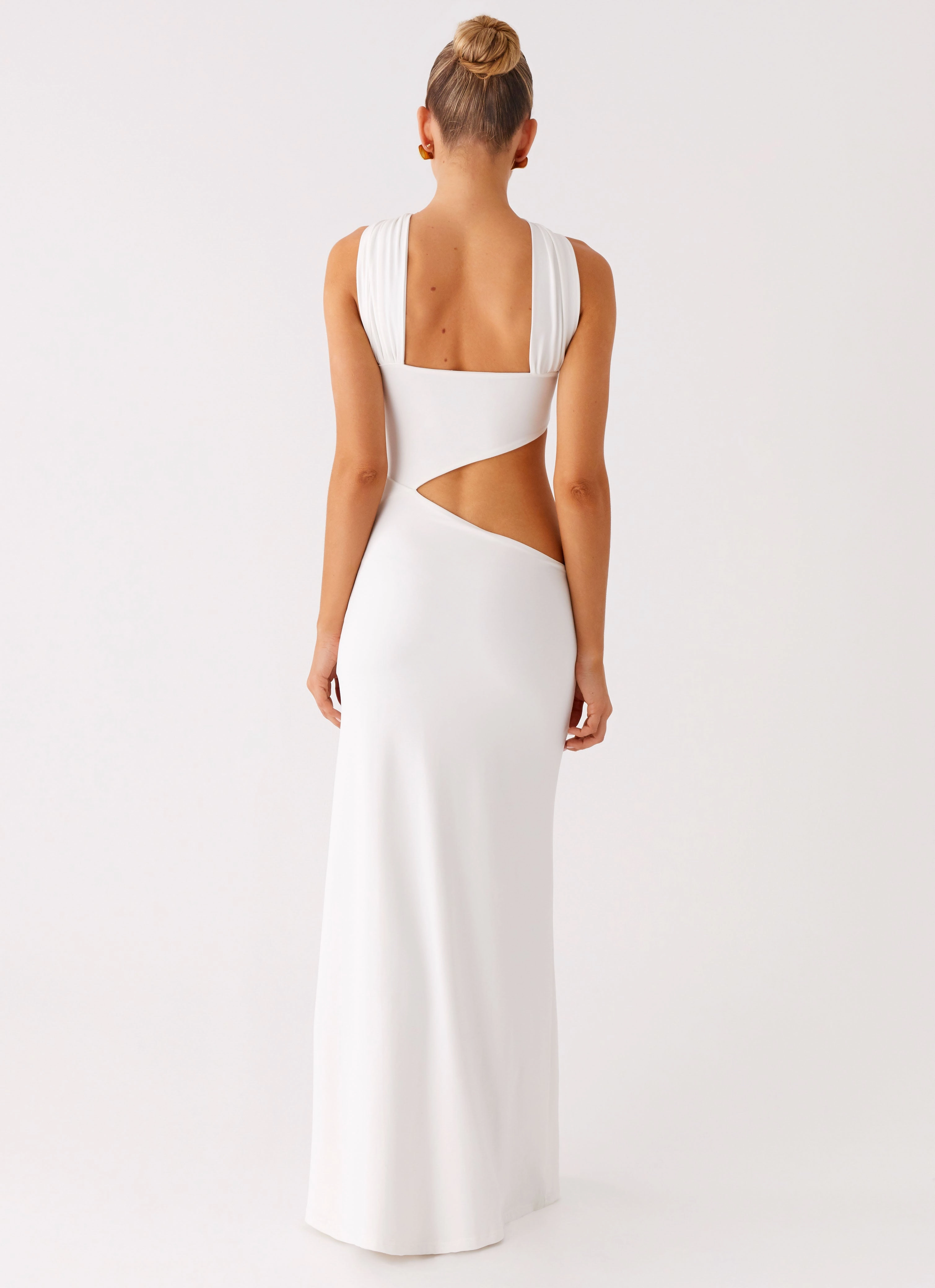 Juliander Knot Maxi Dress - White Comfortable and Soft