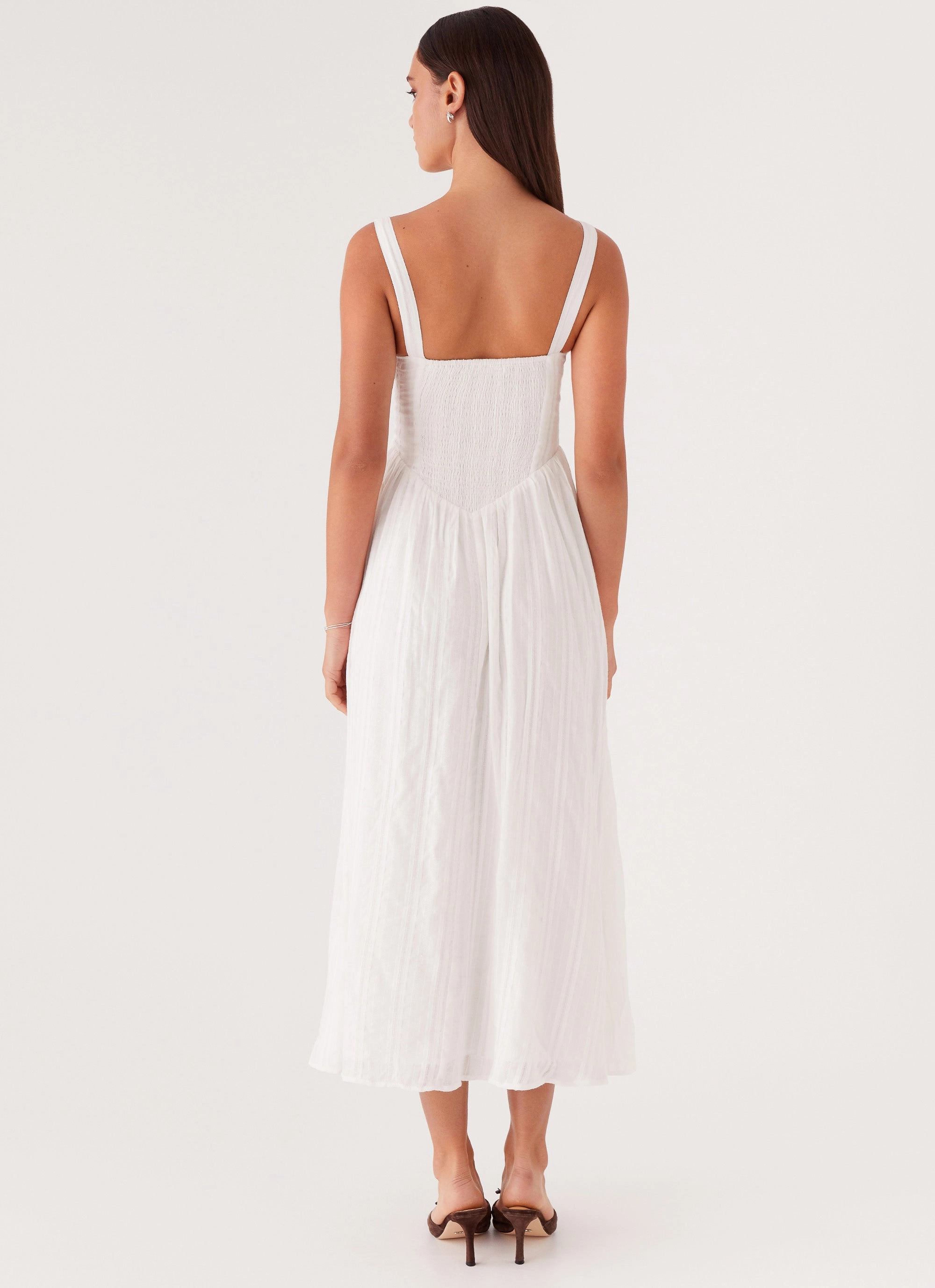 Travel piece Pascuelle Midi Dress - White
