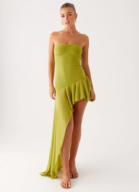 Reeva Mini Dress - Green Polished Design