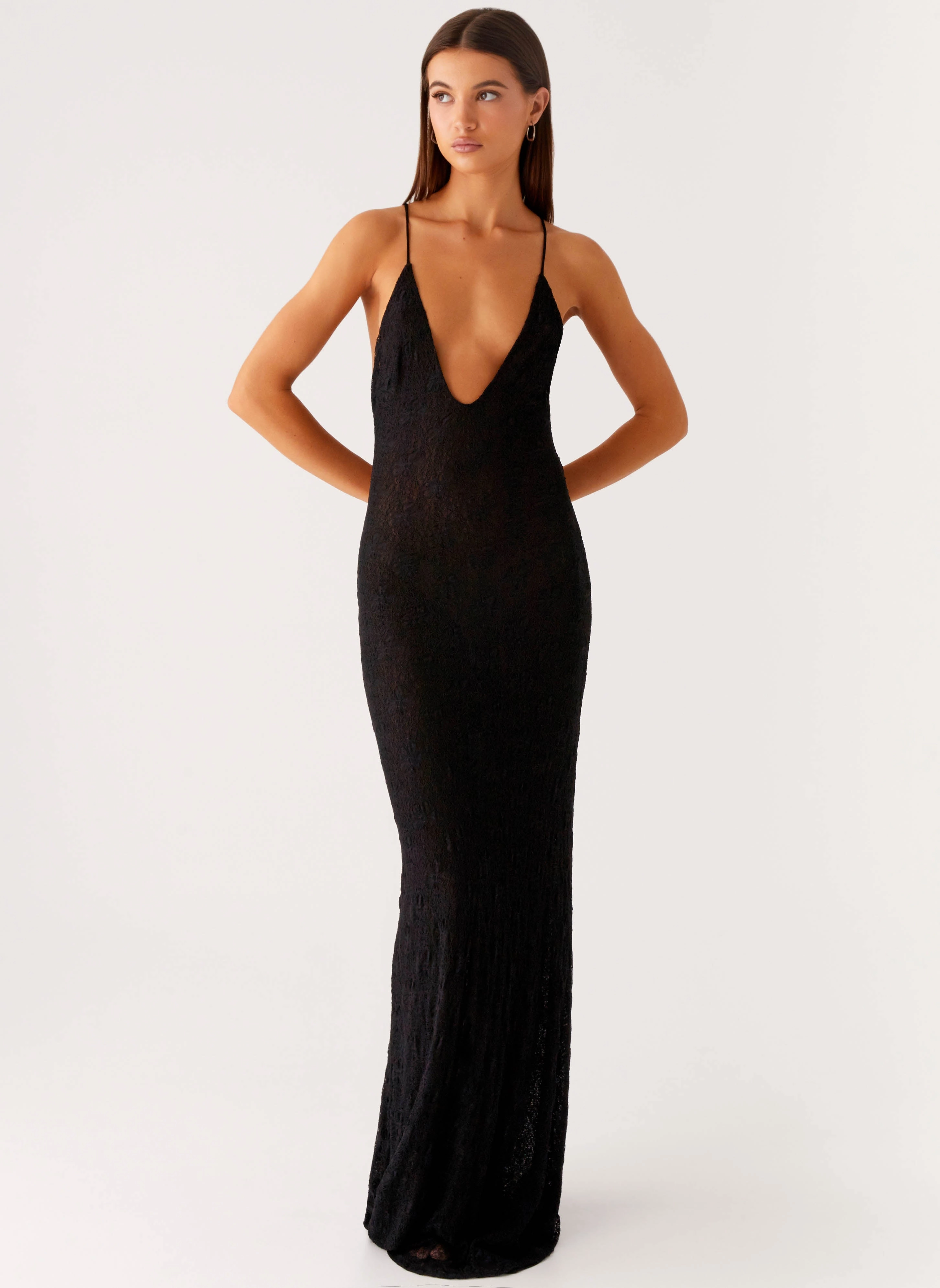 Kylia Maxi Dress - Black Trendy Look