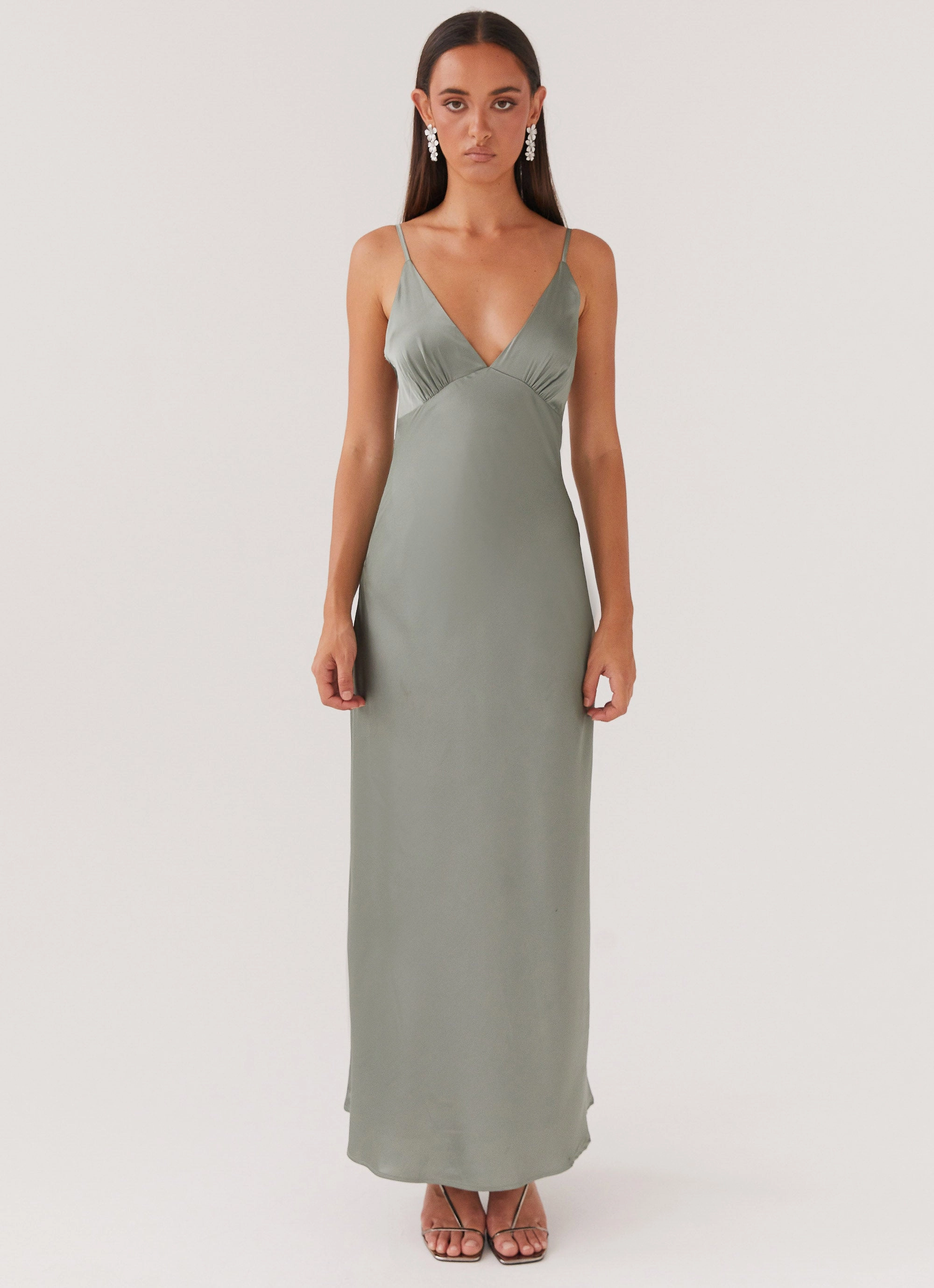 Sorrento Sun Maxi Dress - Teal Clean Drape