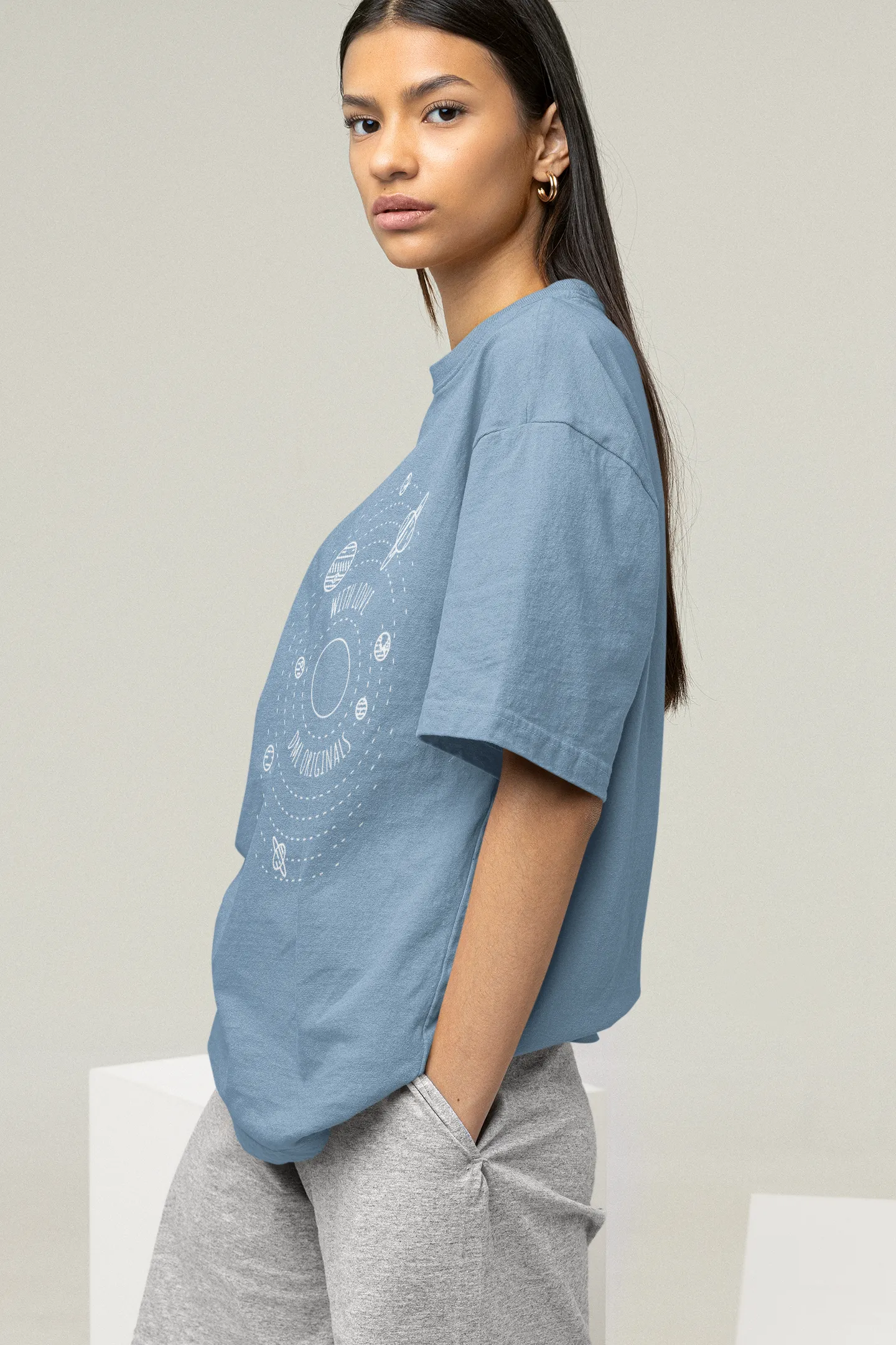 SPACE WITH LOVE SKY OVERSIZED T-SHIRT