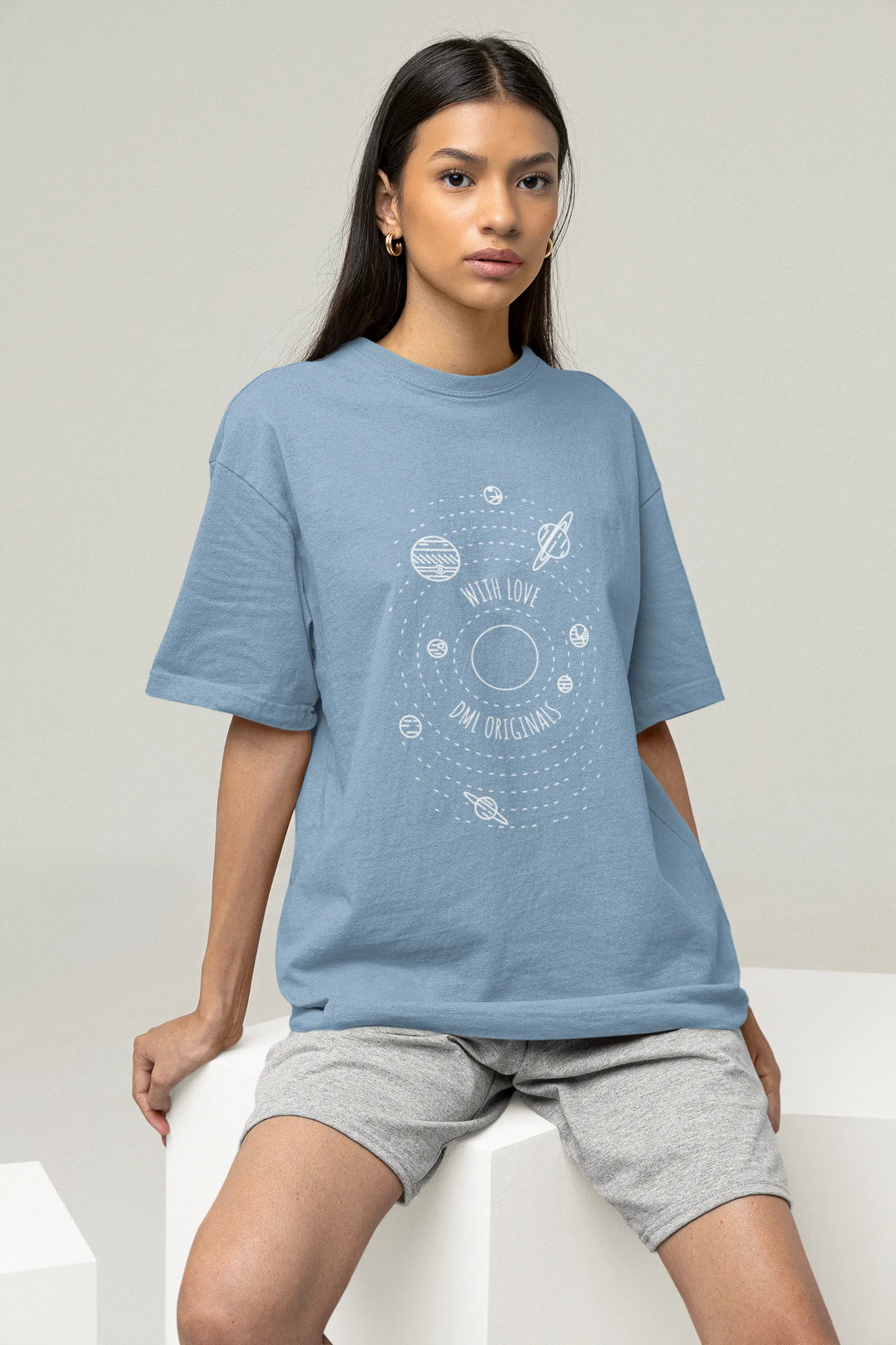 SPACE WITH LOVE SKY OVERSIZED T-SHIRT