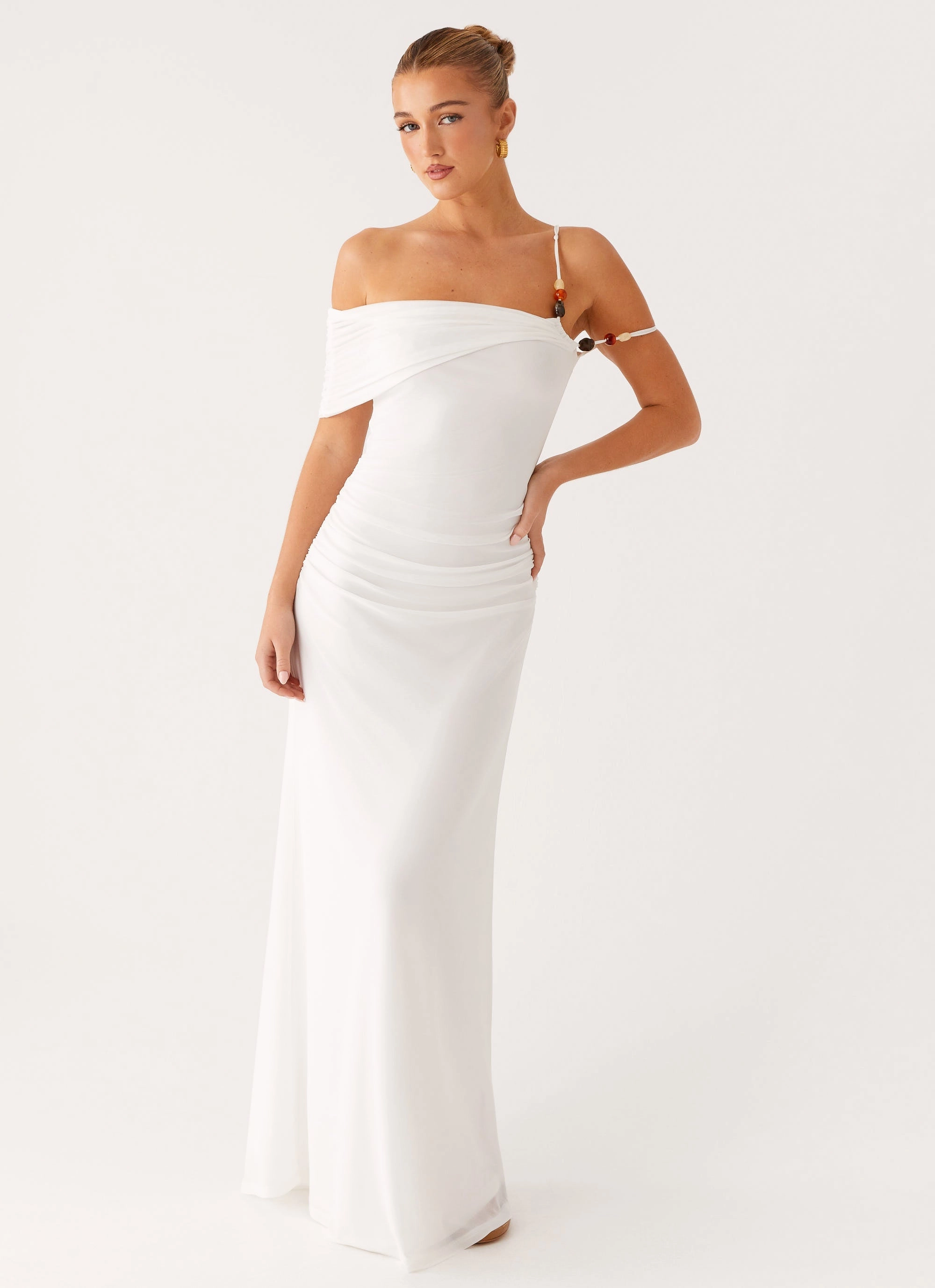 Conquer Maxi Dress - Off White All Layer