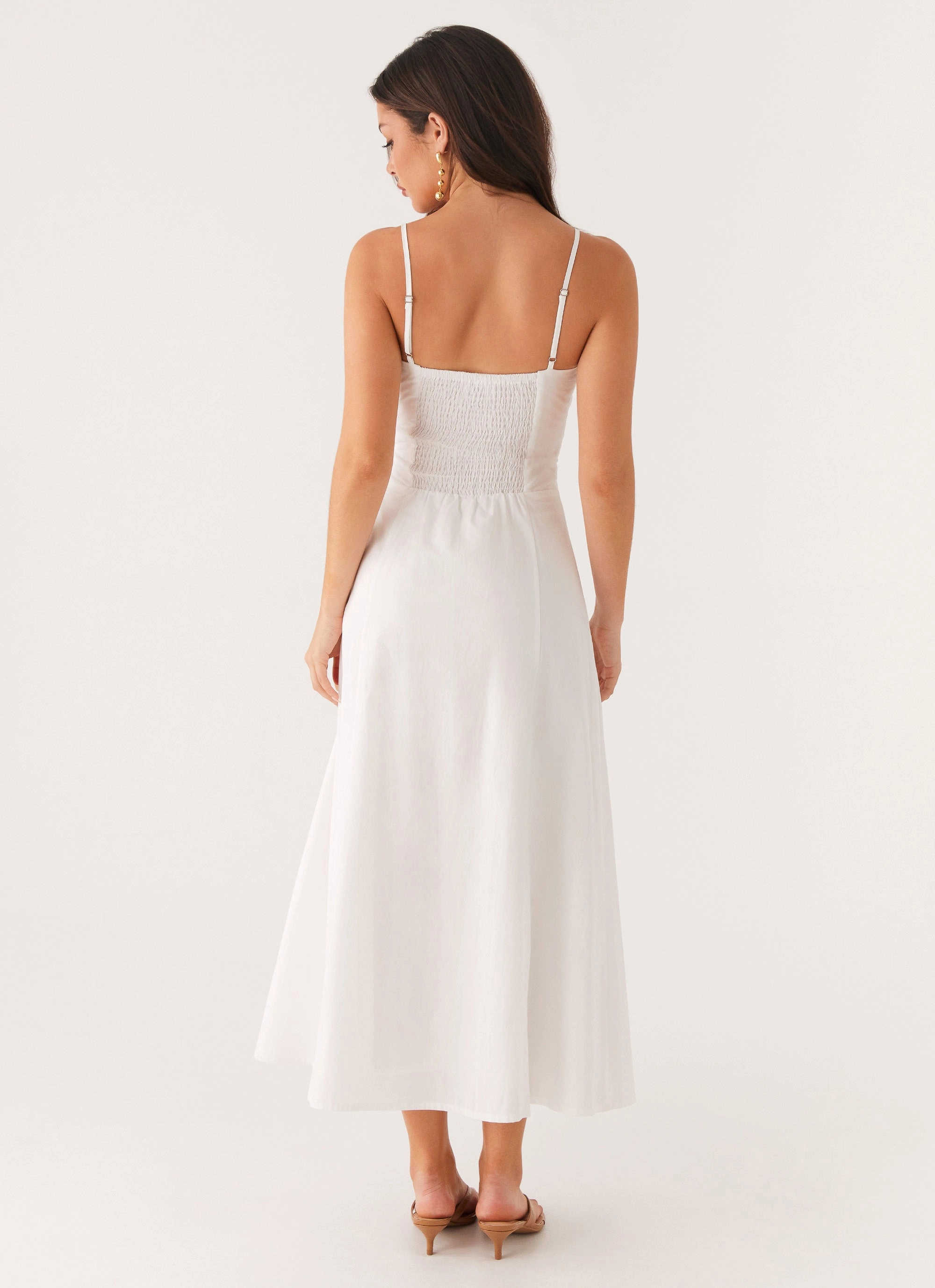 Noosa Midi Dress - White All Daywear Field Fresh