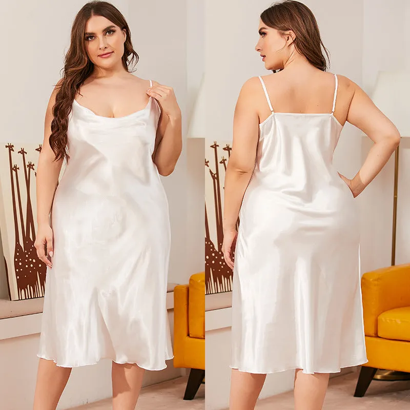 Spaghetti Strap Satin Nightdress