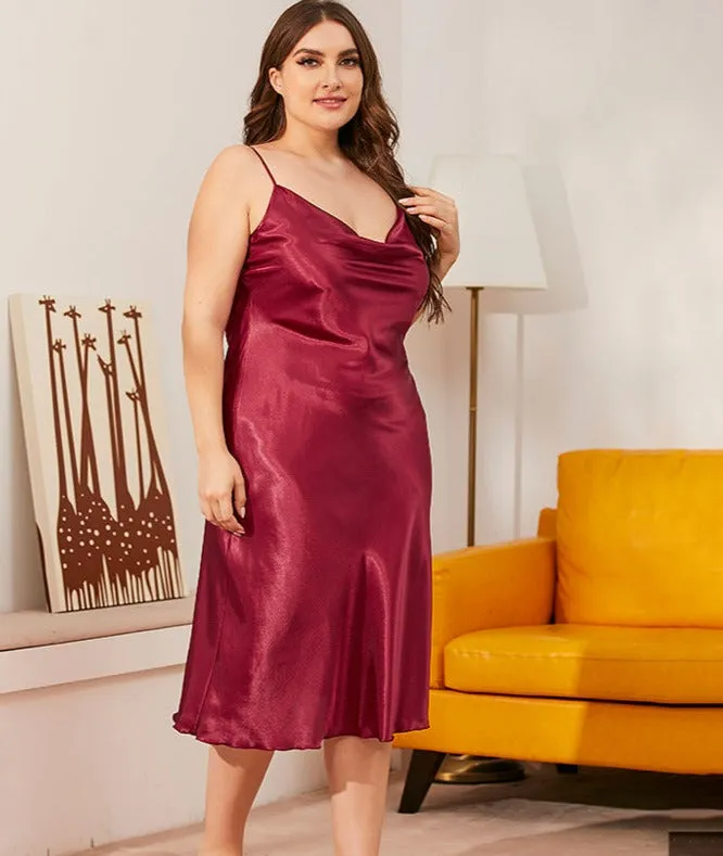 Spaghetti Strap Satin Nightdress