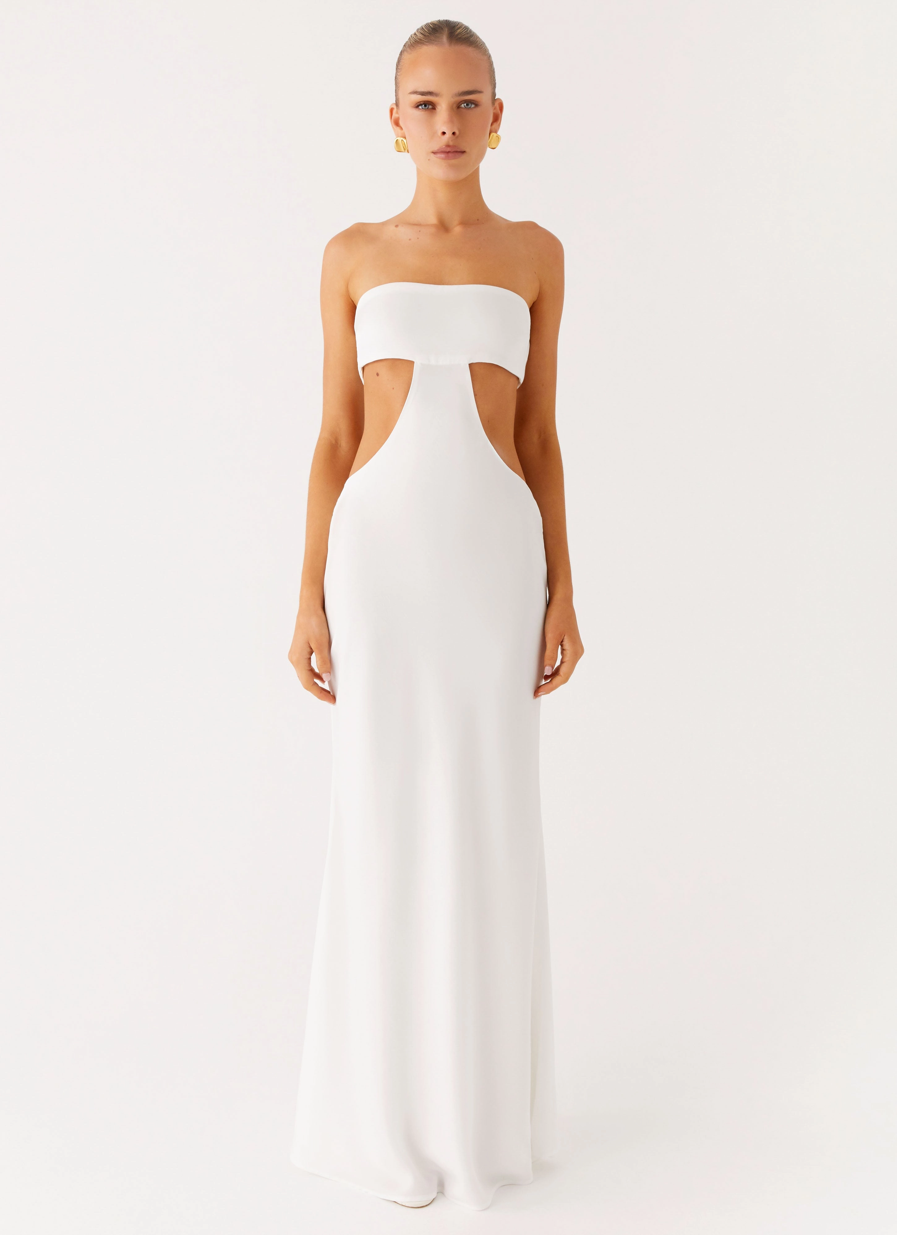 Day Glow Minimal Fit Kiss Me Cut Out Maxi - Ivory