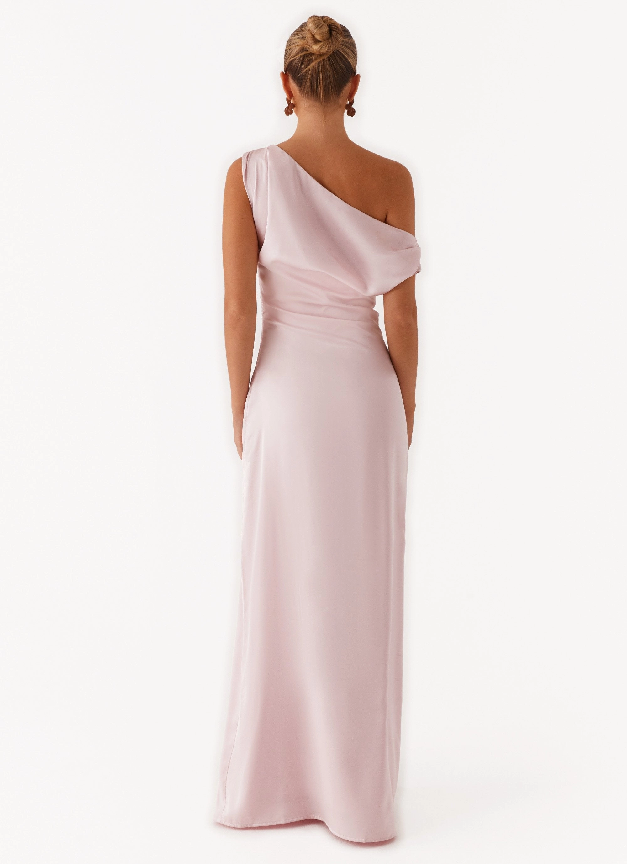 Heart Of Glass Satin Maxi Dress - Pink Fair-Trade