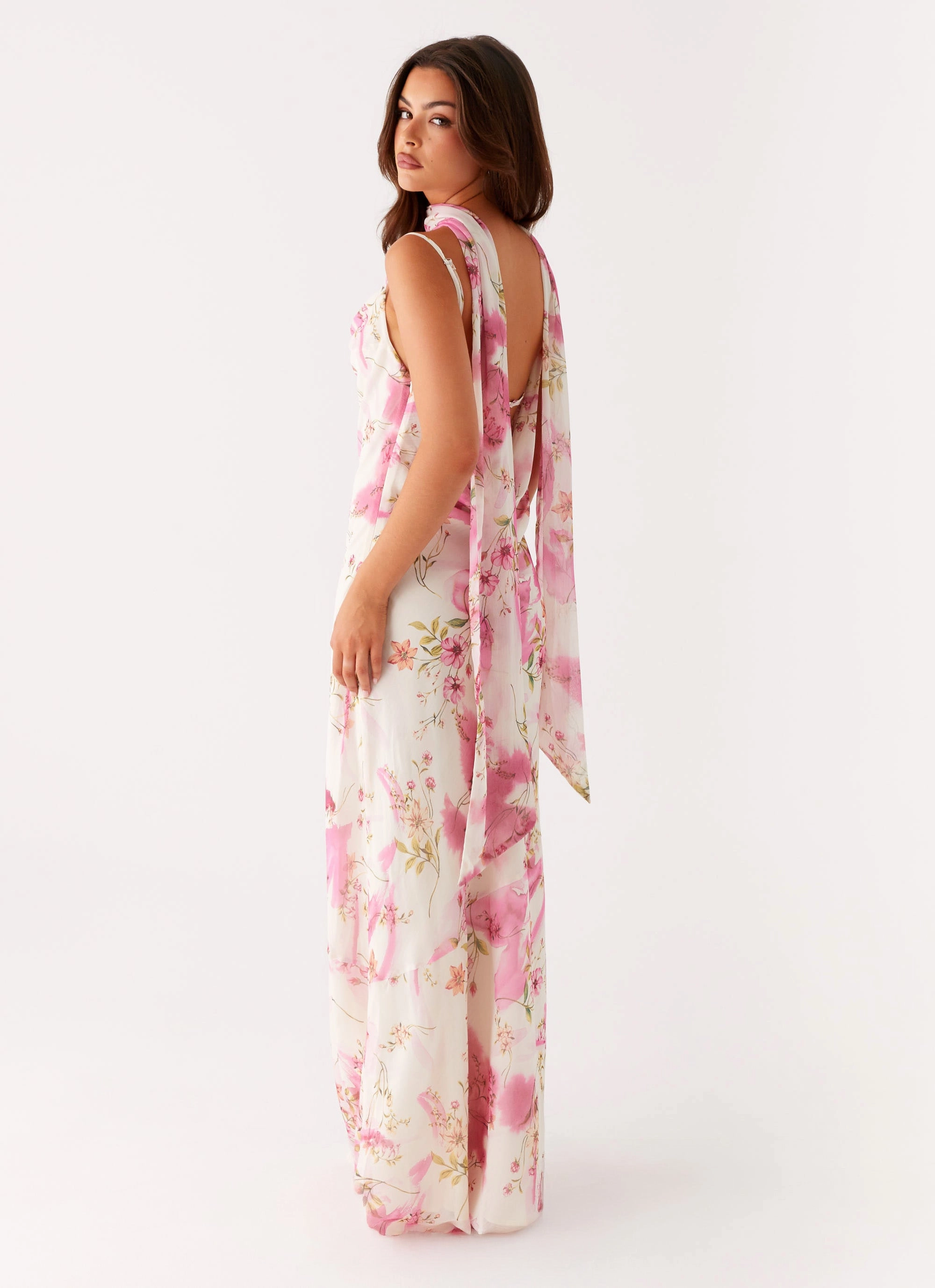 Versatile Comfort Fashionable Look Spencer Maxi Dress - Ivory Floral Print