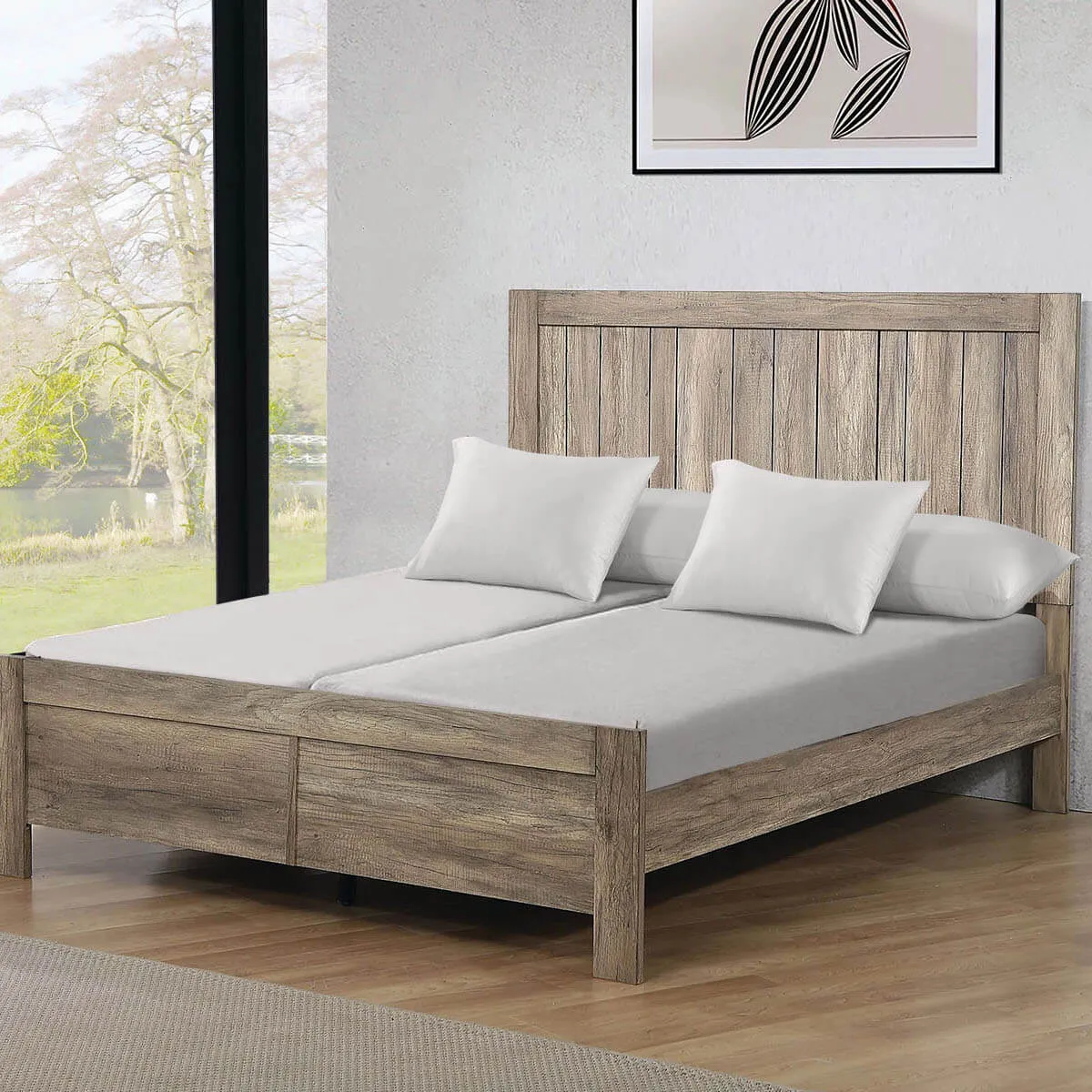 Split King Adjustable Sheet Set - Flannel Heavyweight