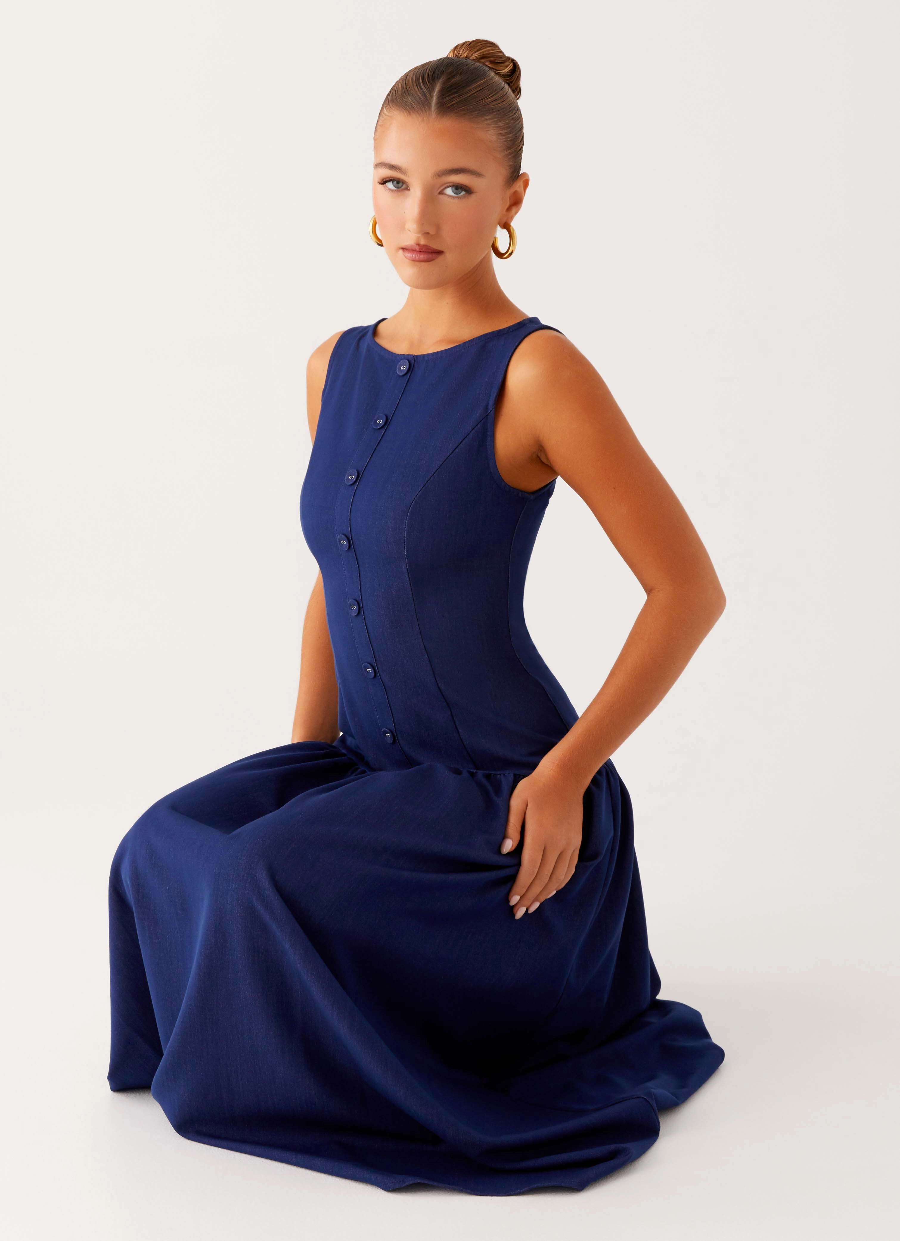 Hayes Denim Midi Dress - Indigo Body Safe