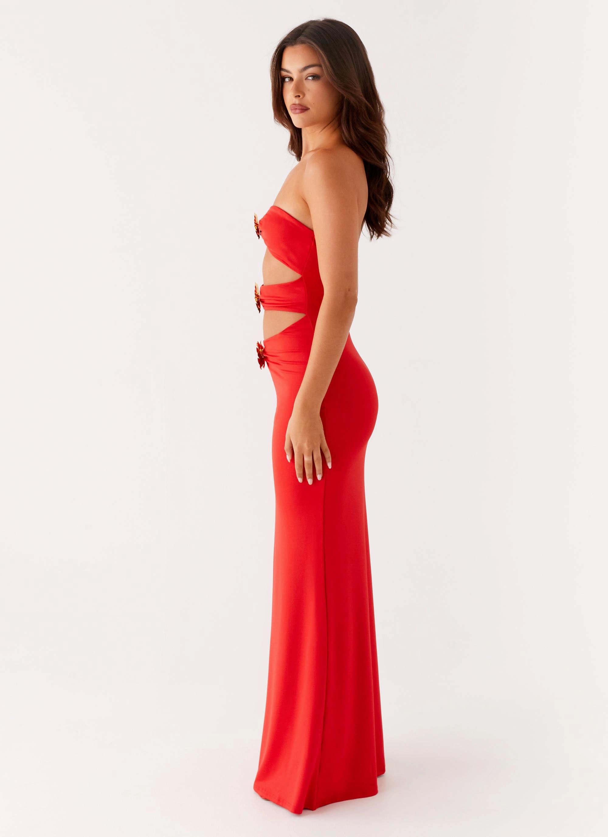 Raye Maxi Dress - Tangerine Simple Ease Feminine Energy