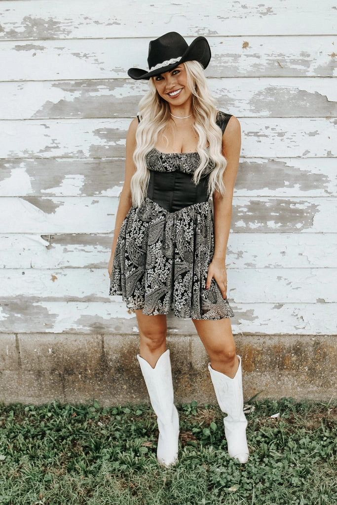 Midnights Mini Dress Love Blend Asymmetric-Neck