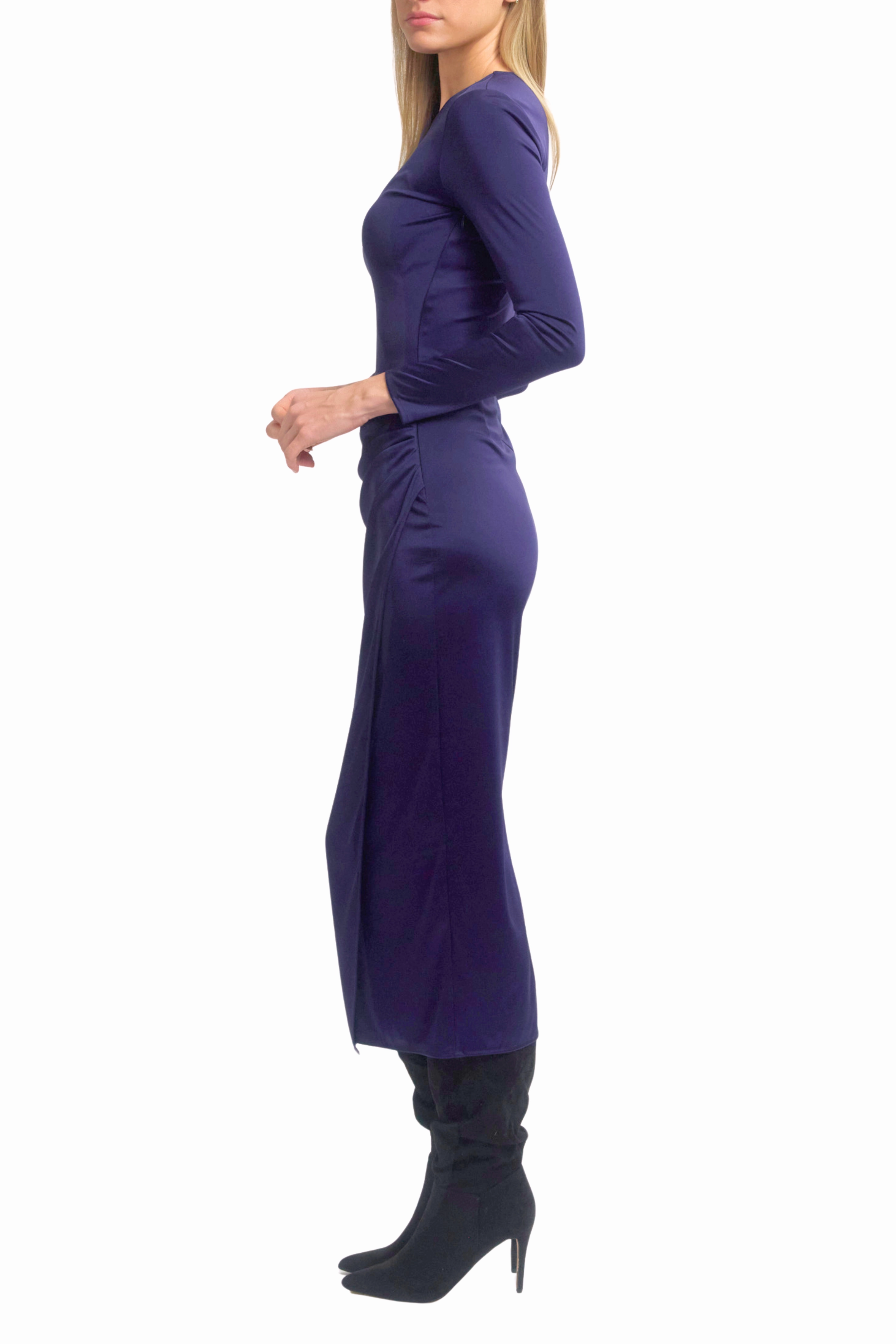 Draped Pencil Dress Dreamy Flow Summer Ease