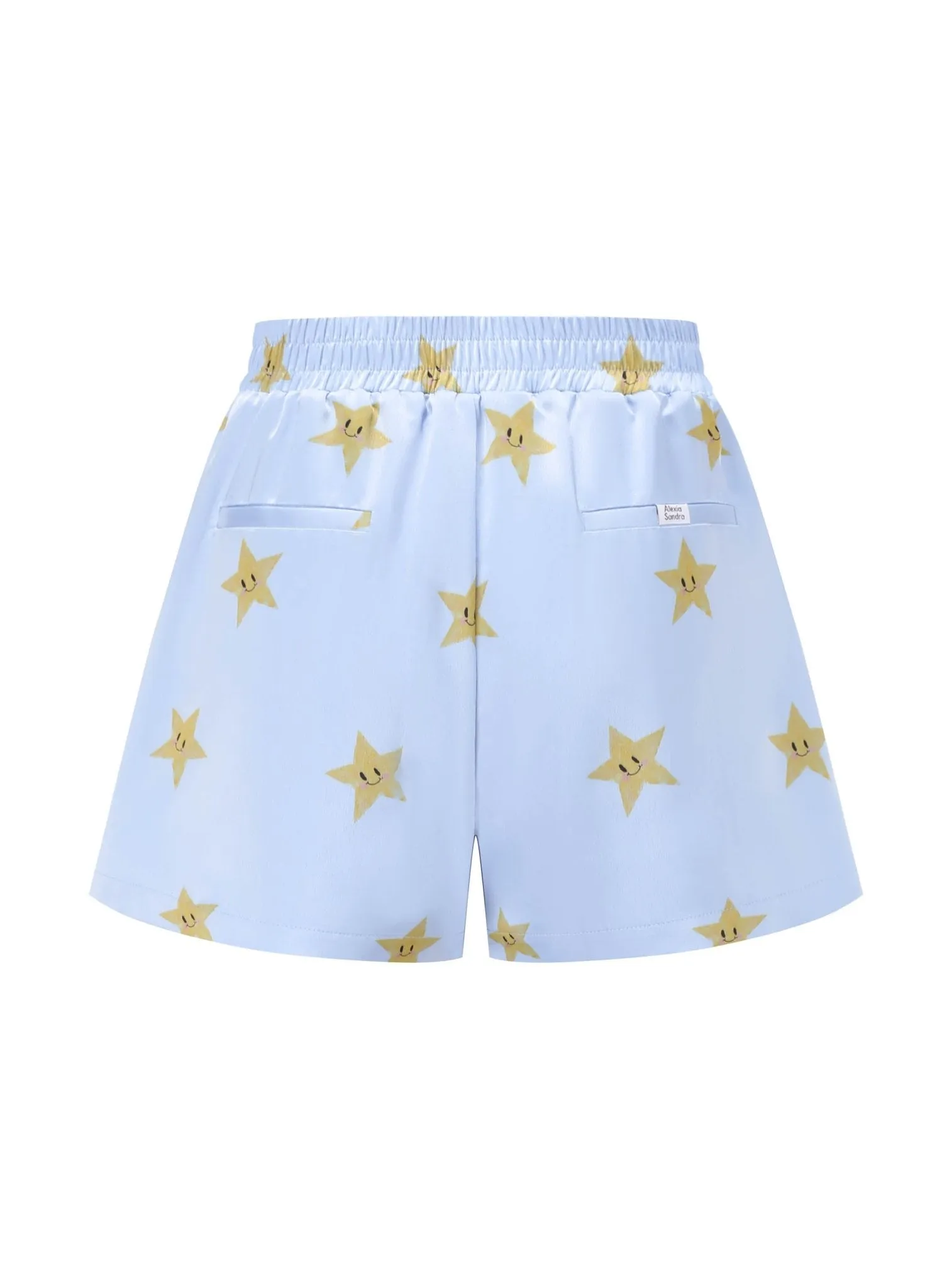 Star Silk Summer Shorts in Blue